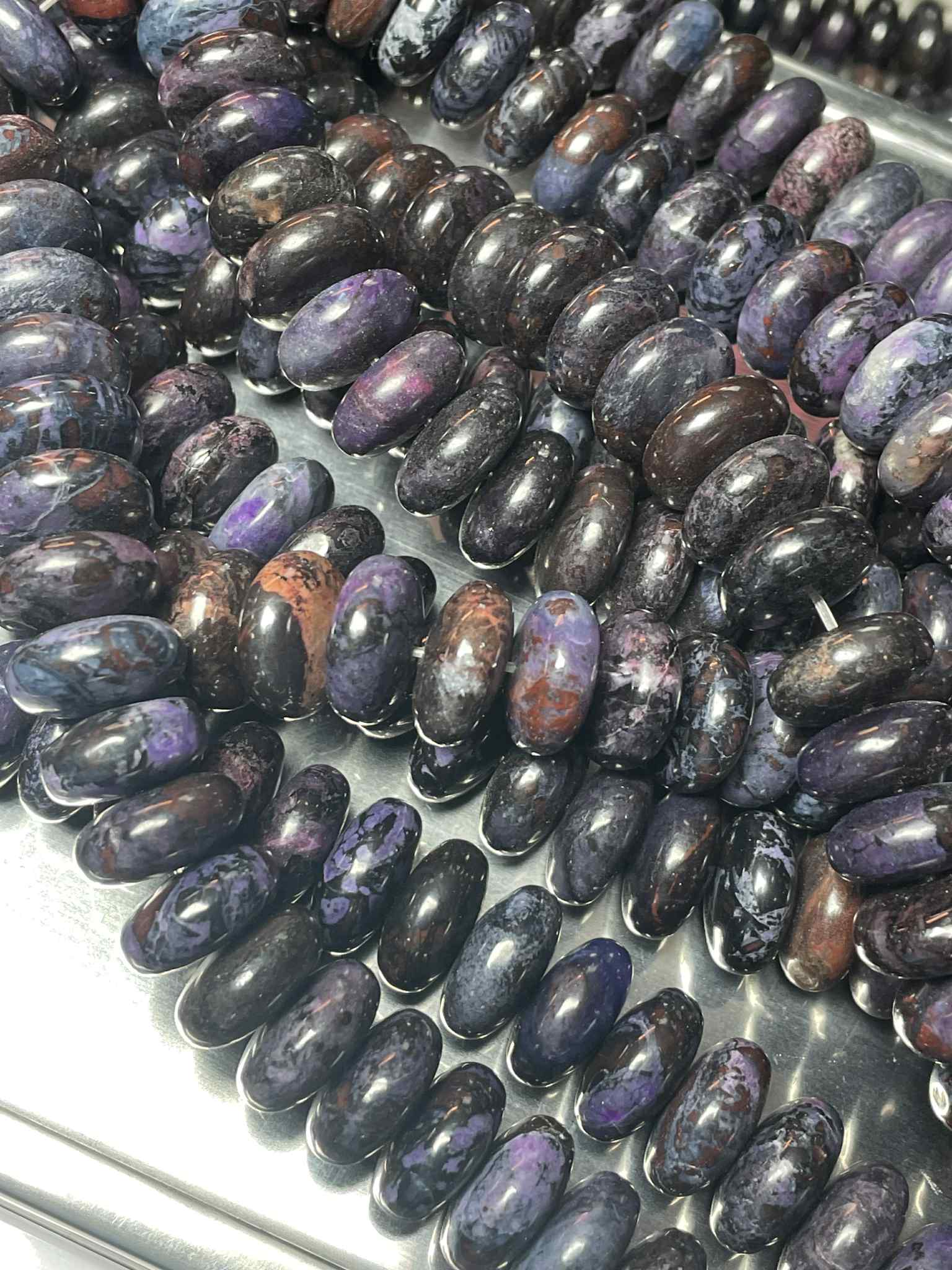 Rang de rondelles de sugilite 12 mm