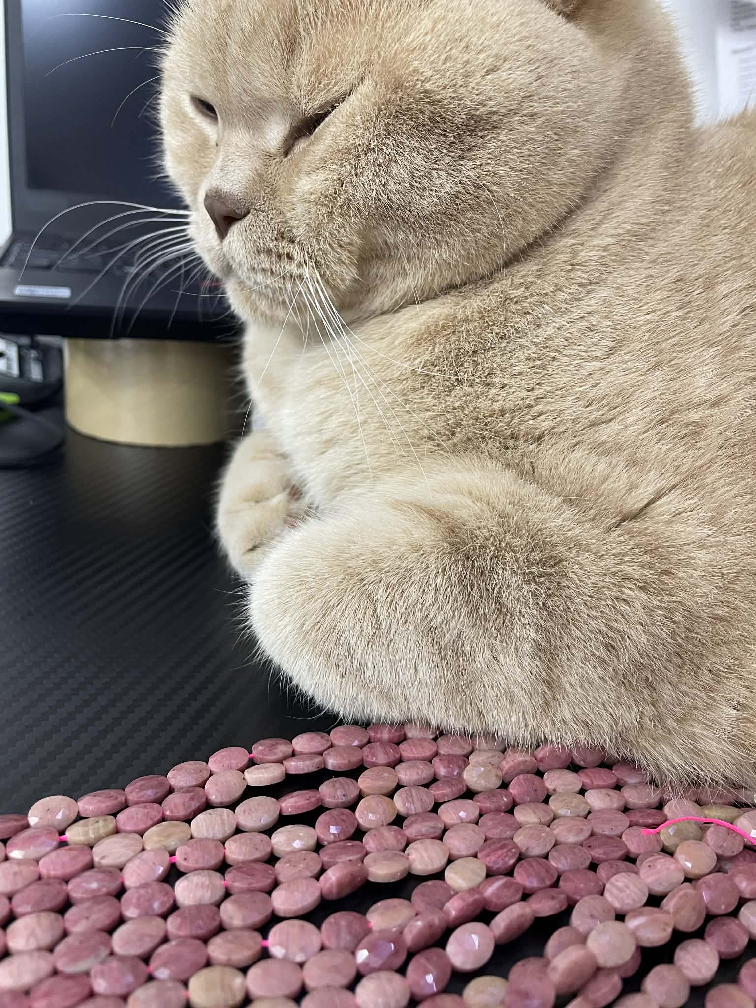 Rhodonit Peru ca 8mm x 6mm facettiert