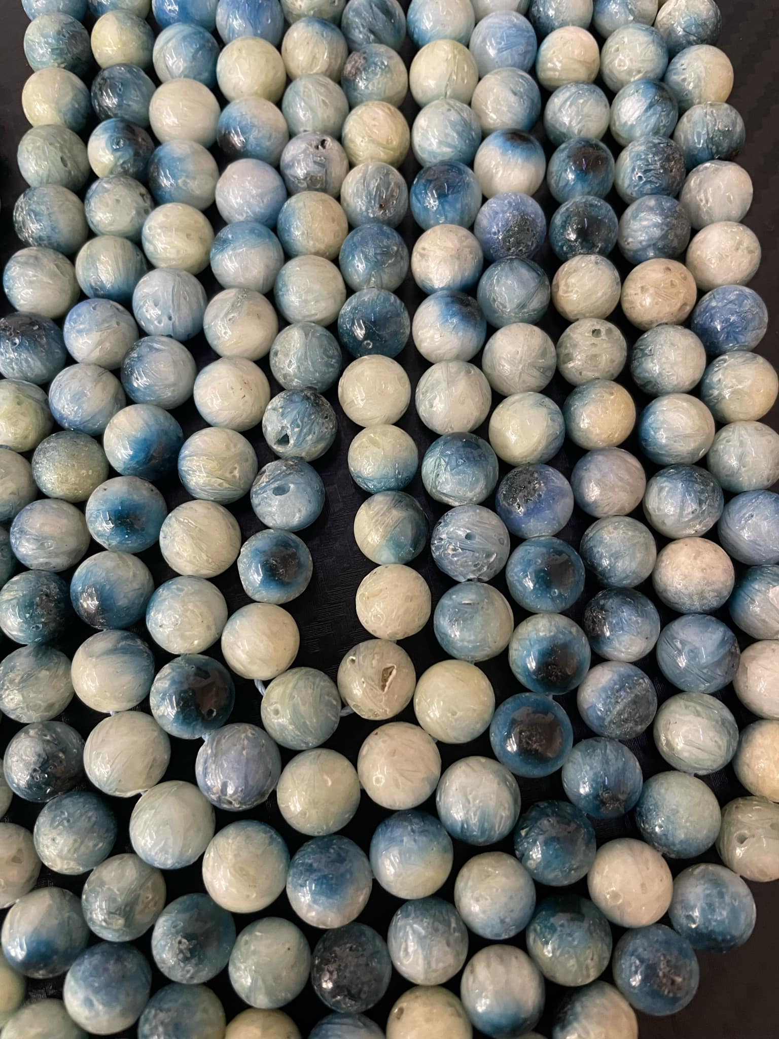 Blaues Eis Gletscherit 6mm Kugeln