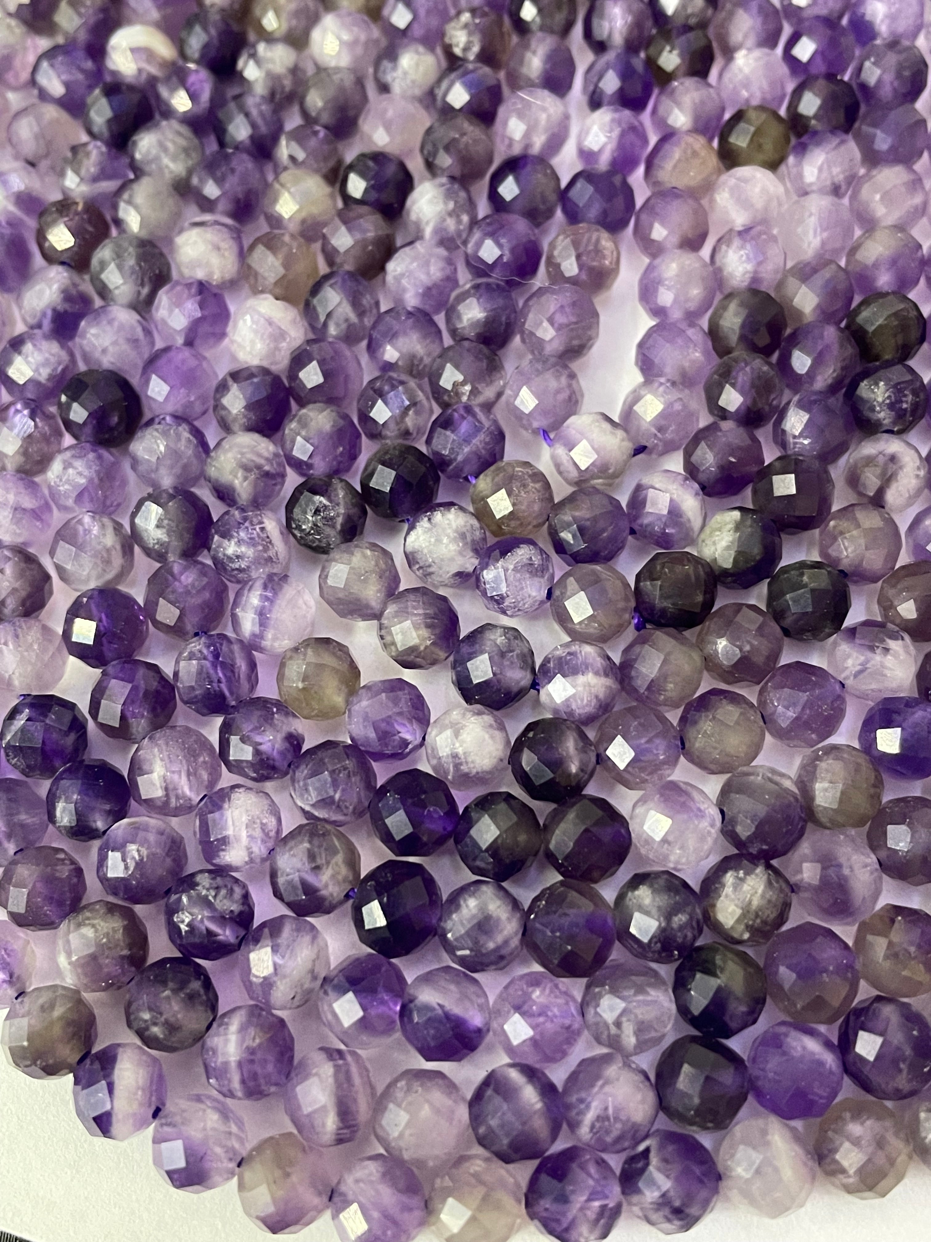 Amethyst 6mm facettiert Kugeln