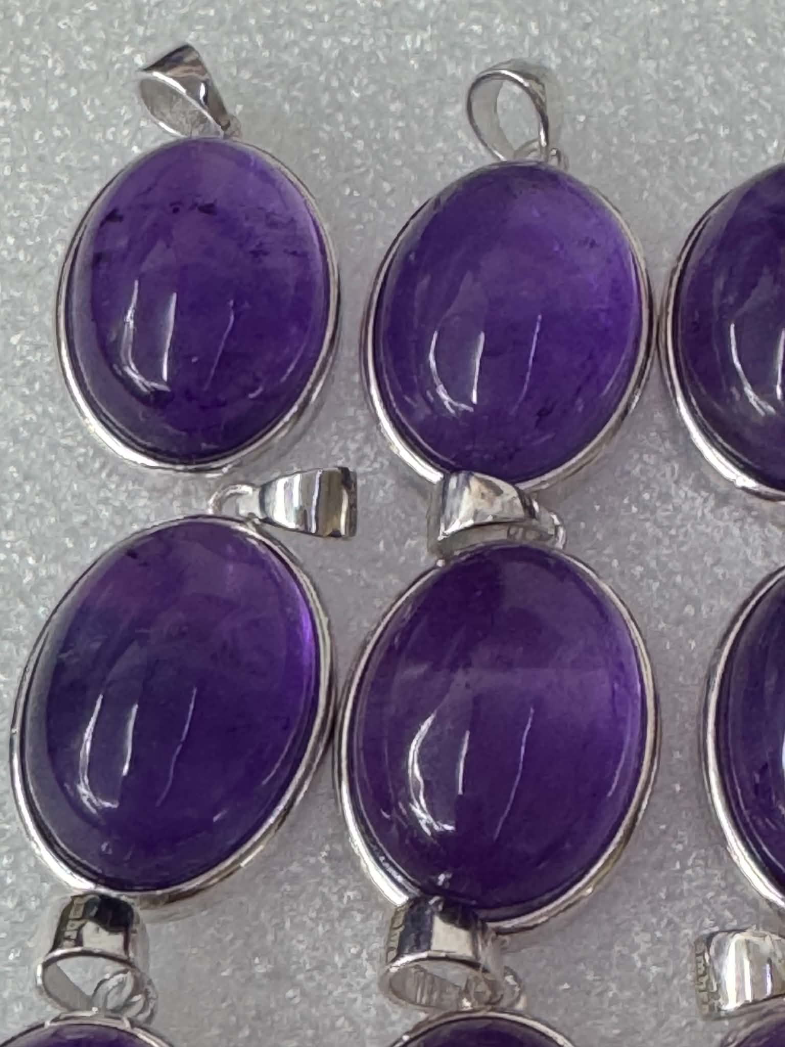 Pendentif en améthyste en argent 925