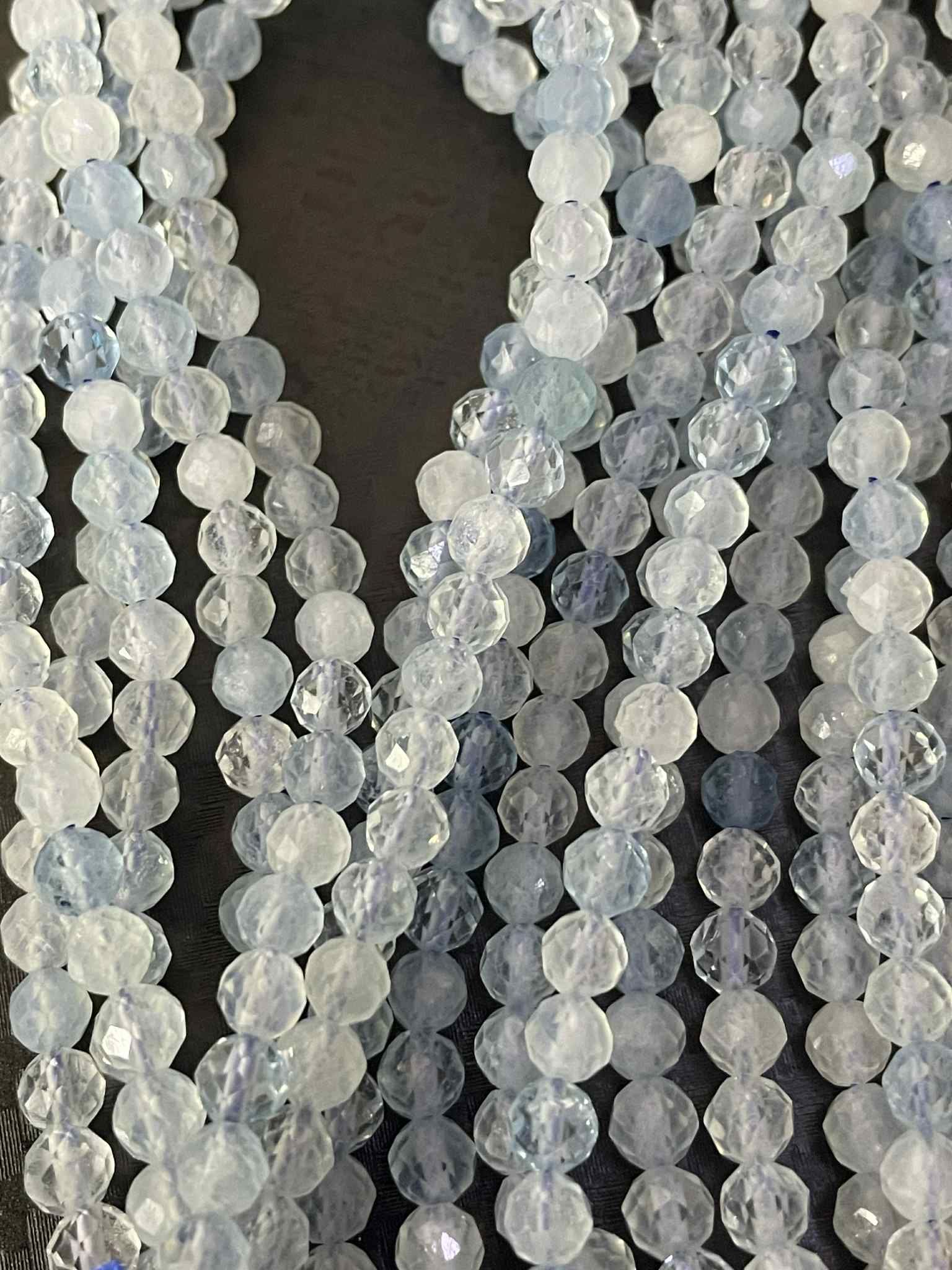 Aquamarin 3mm facettiert