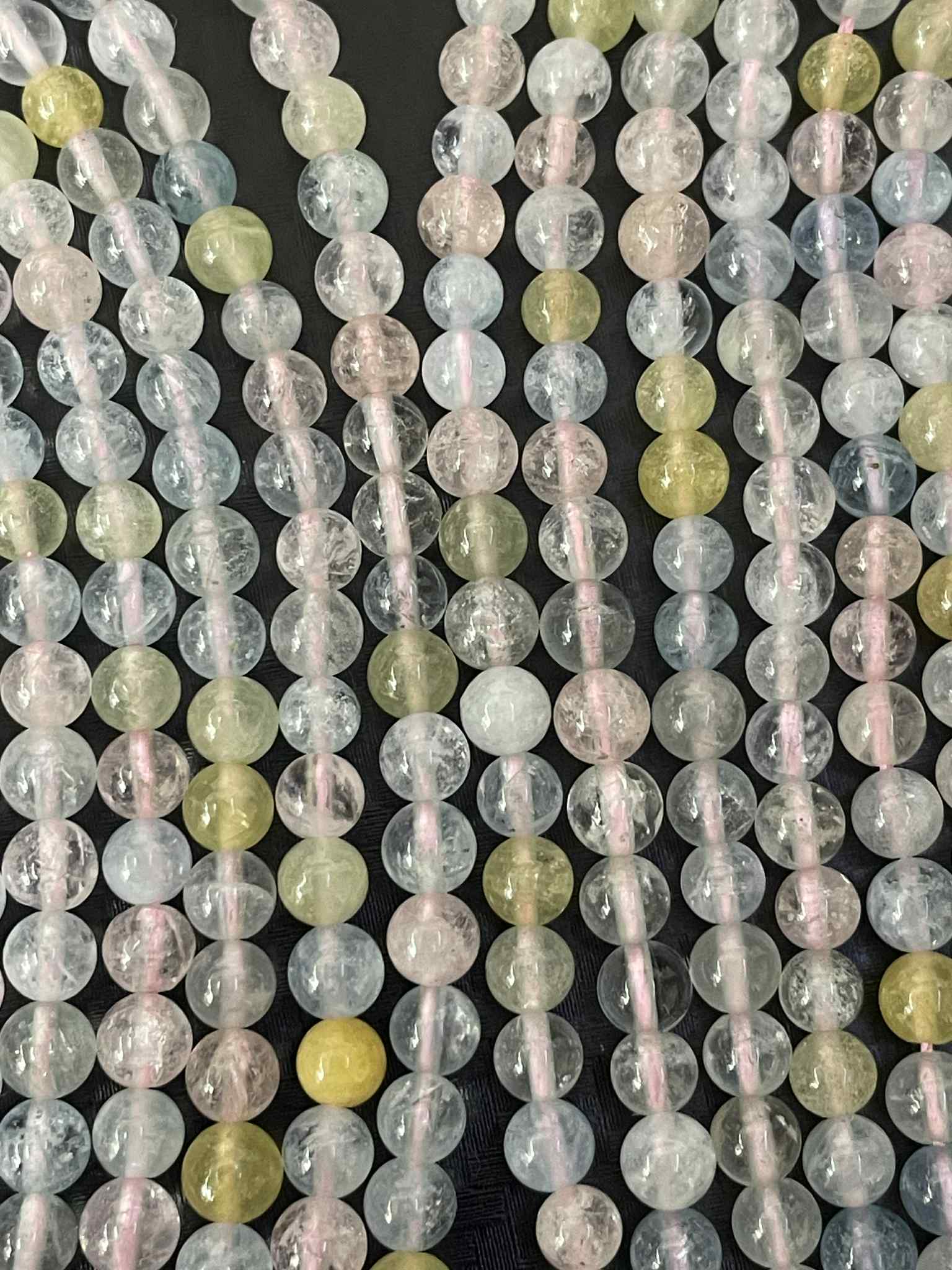 Aquamarin 4mm farbig A Kugeln