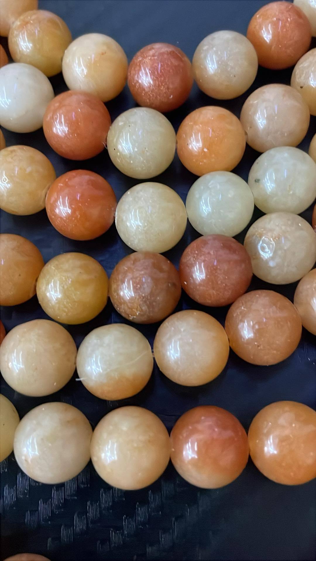 Aventurin Orange ca. 8mm Kugelstrang