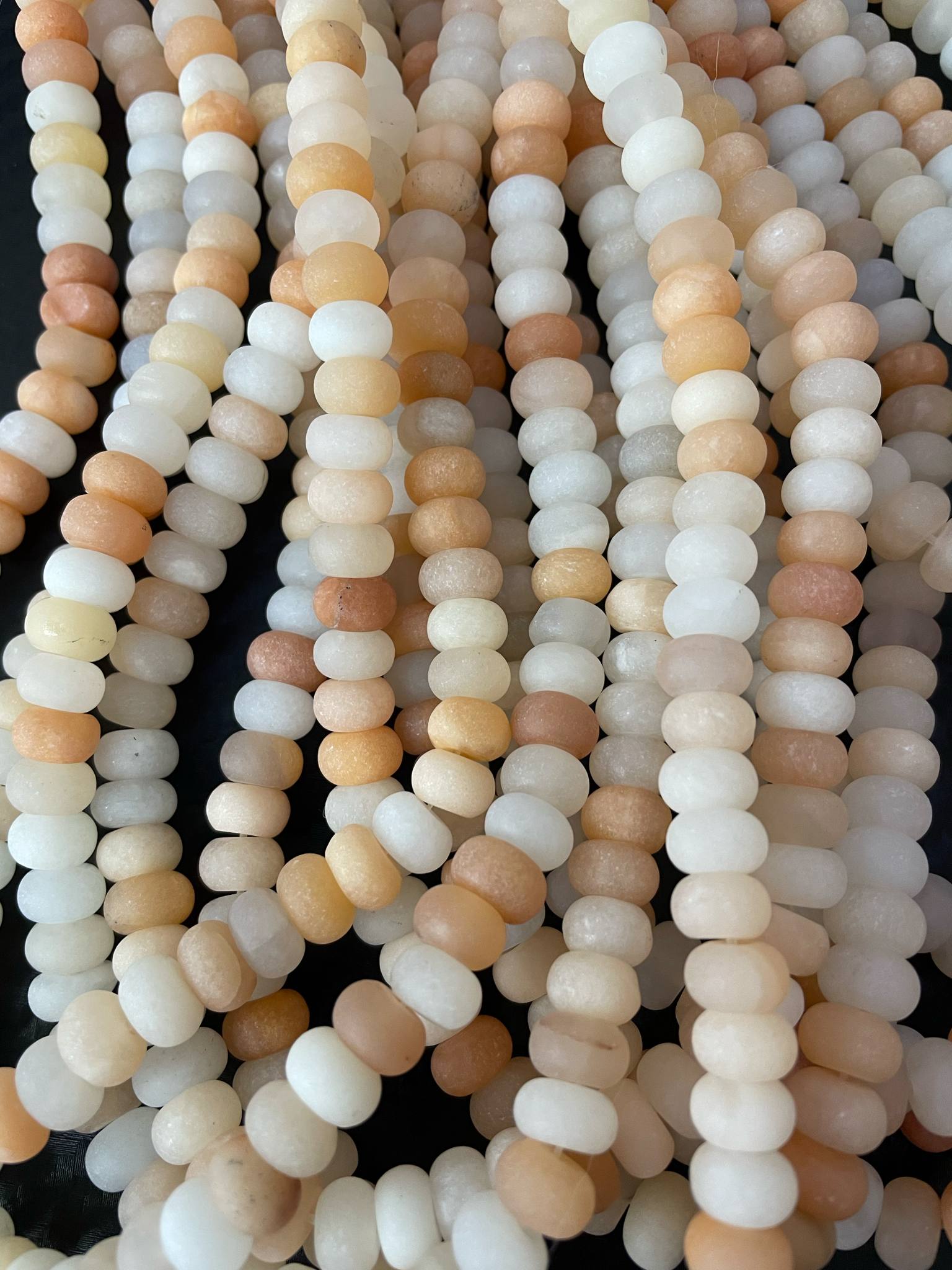 Aventurin orange Rondellen 8mm MATT