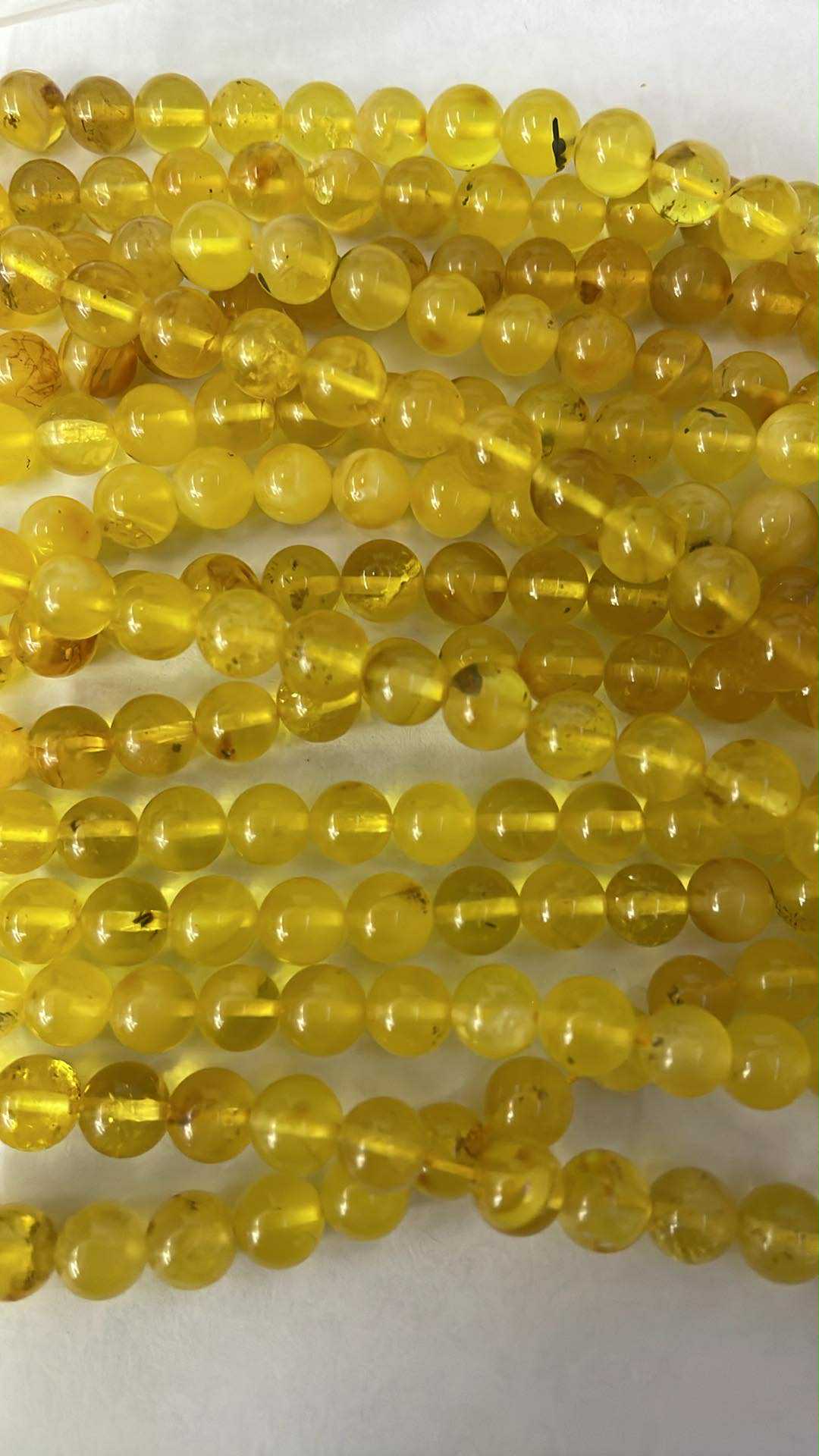 Bernstein 6mm hell Kugelstrang