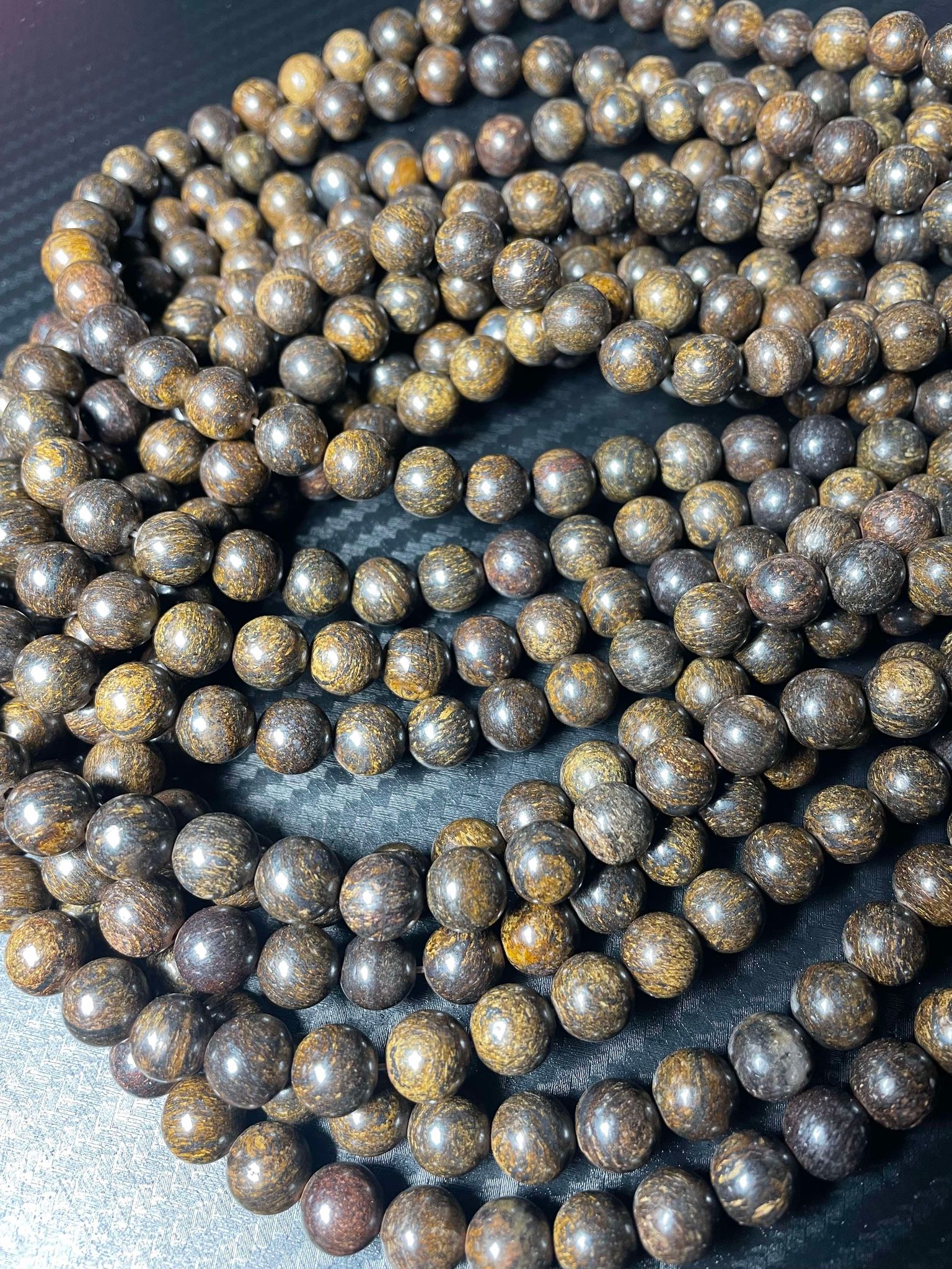 Fil de perles de bronzite de 10 mm