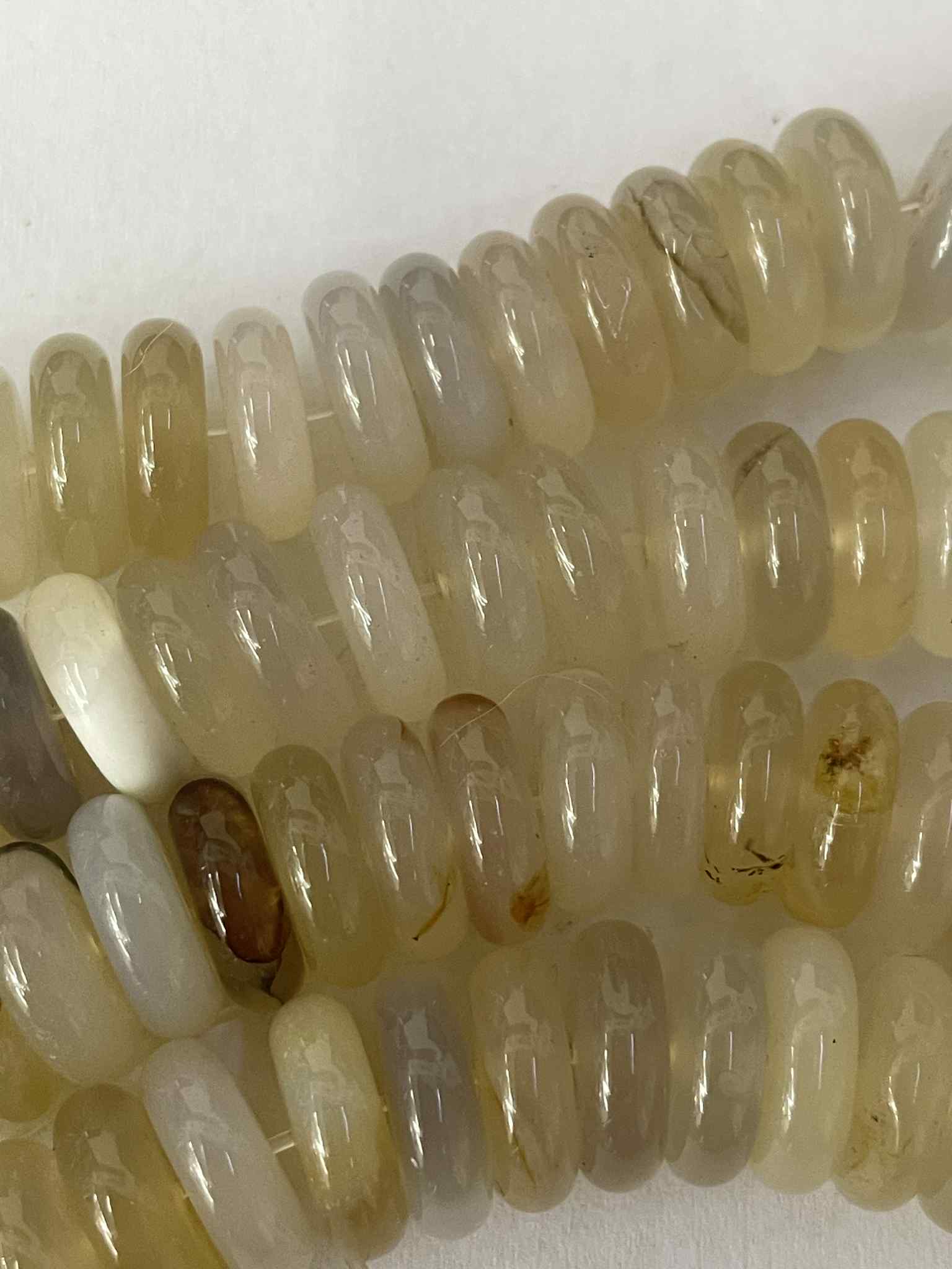 Friedens Achat Rondellen ca 12mm Testschliff