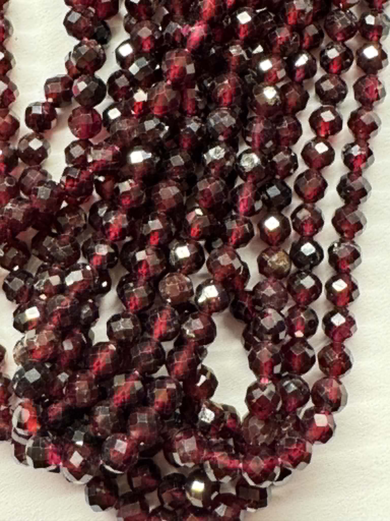 Granat 4mm facettiert AKTION