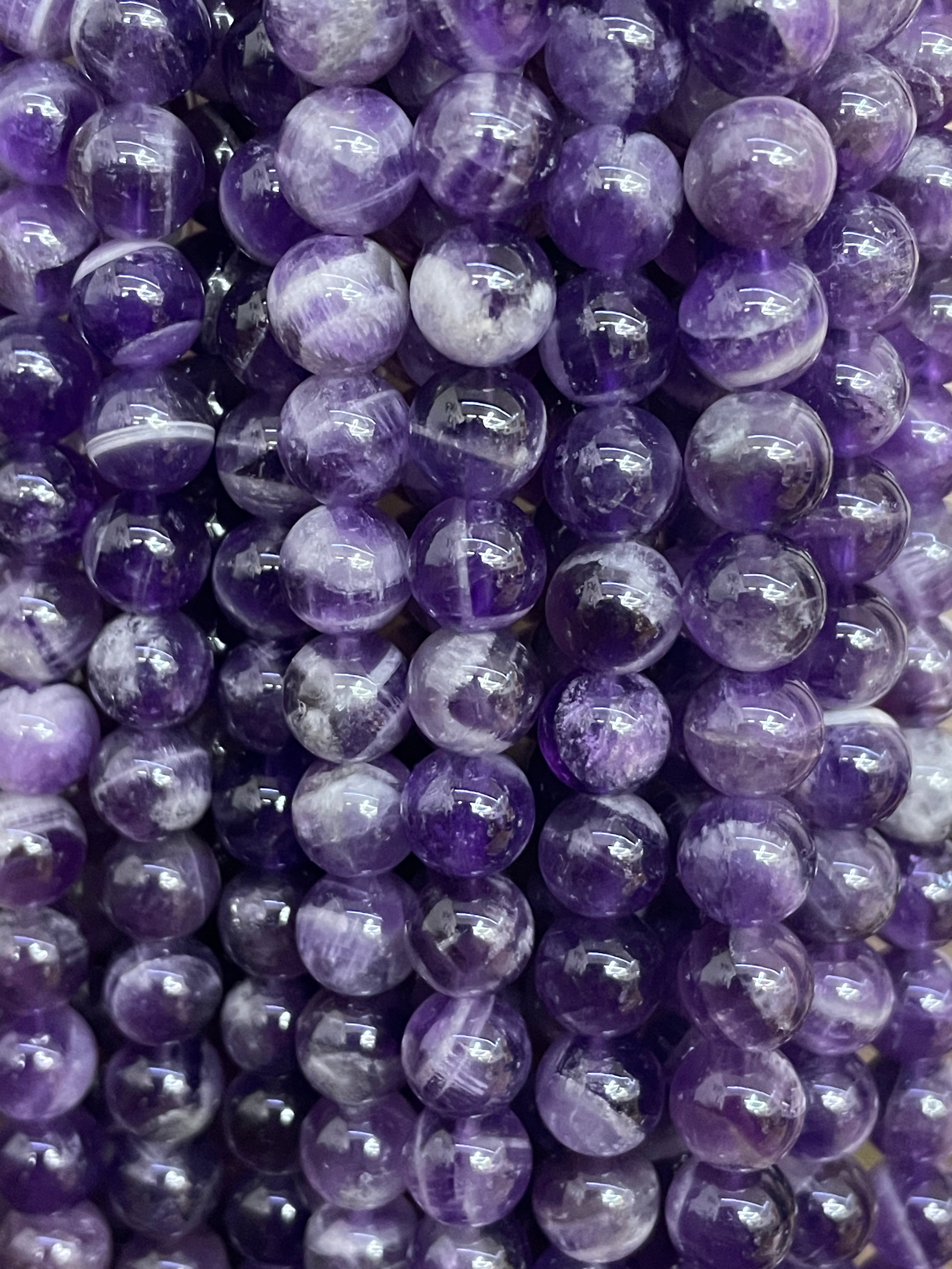 Amethyst Chevron 8mm