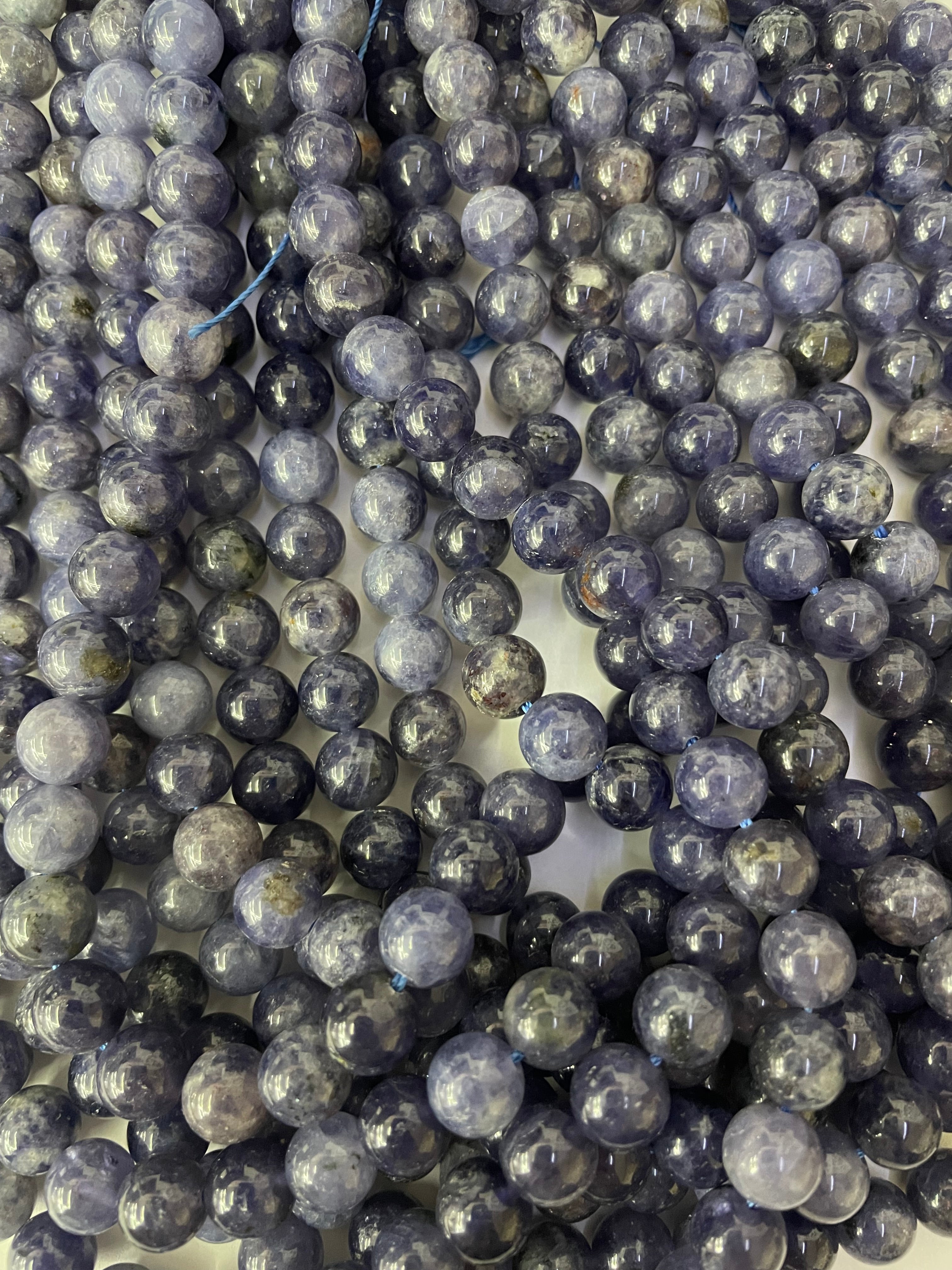 Boule d'iolite 8 mm saphir d'eau