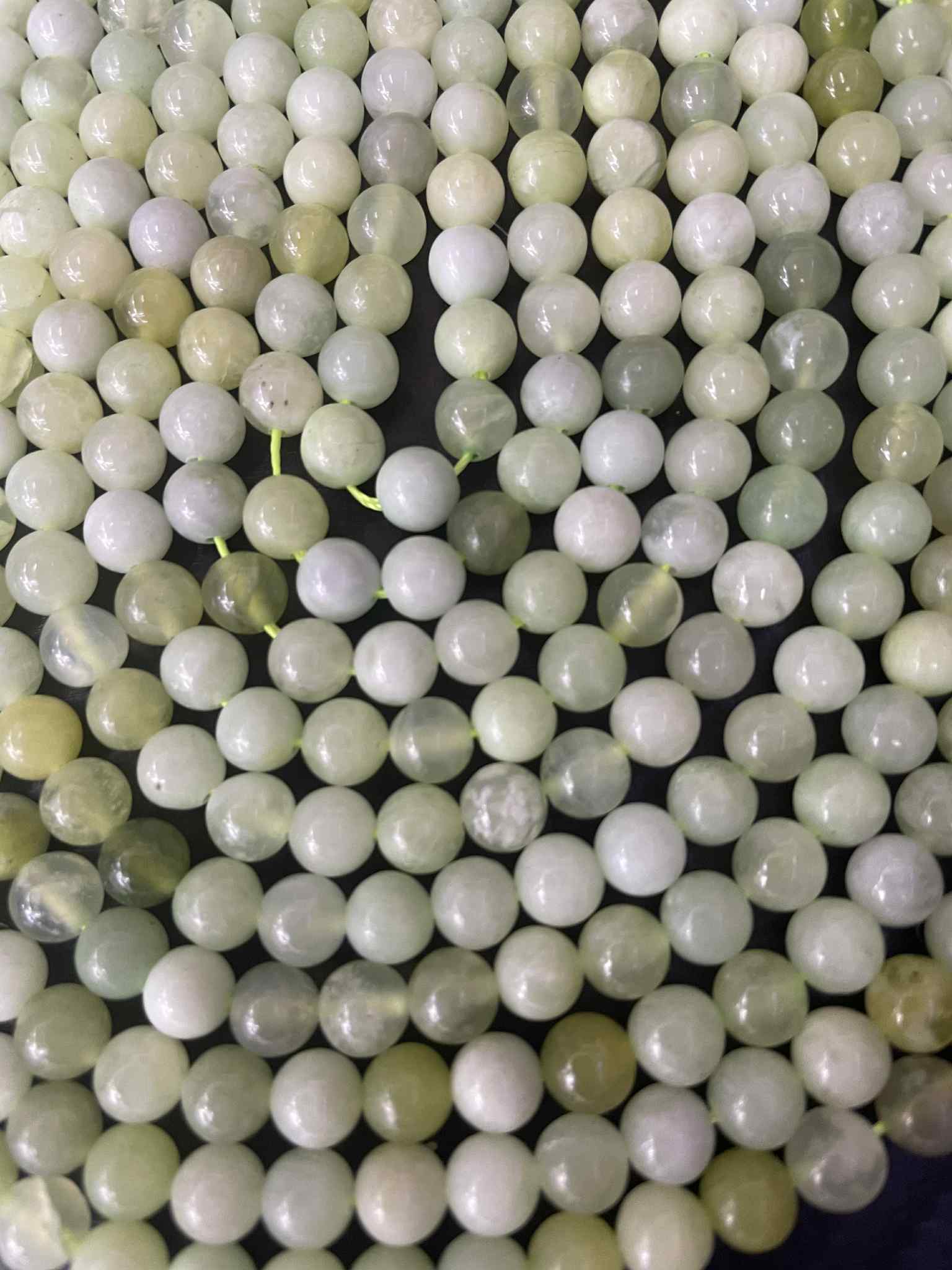 Jade 6mm grün leuchtend