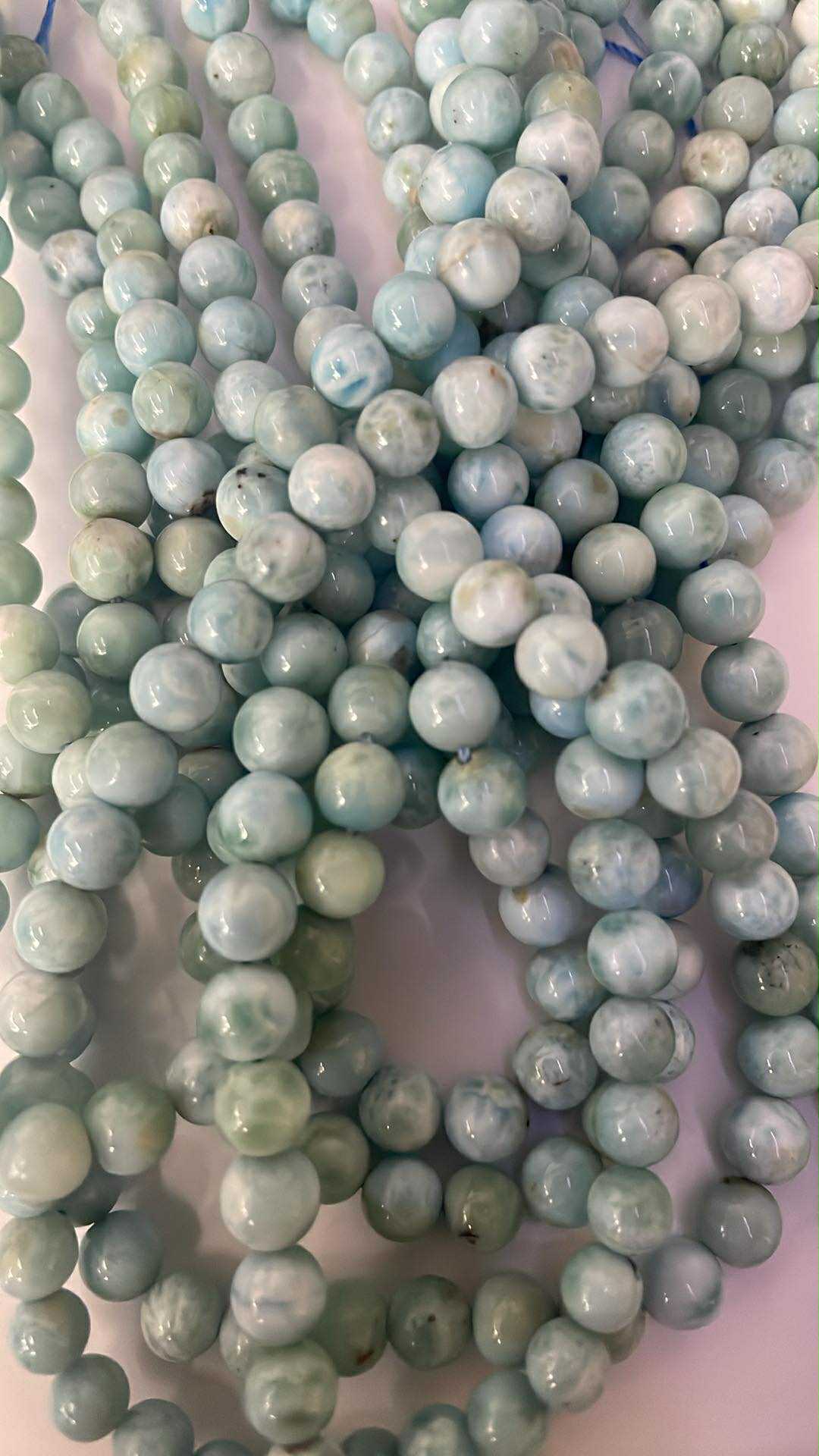 Larimar 6mm Kugelstrang