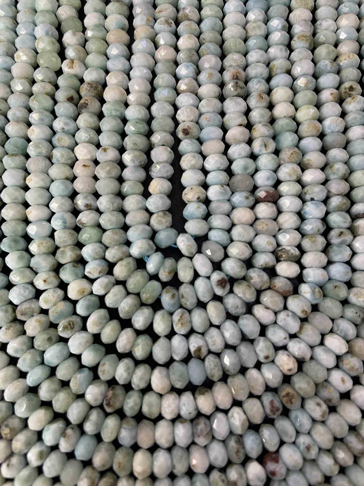 Larimar Rondellen ca 5,2mm facettiert