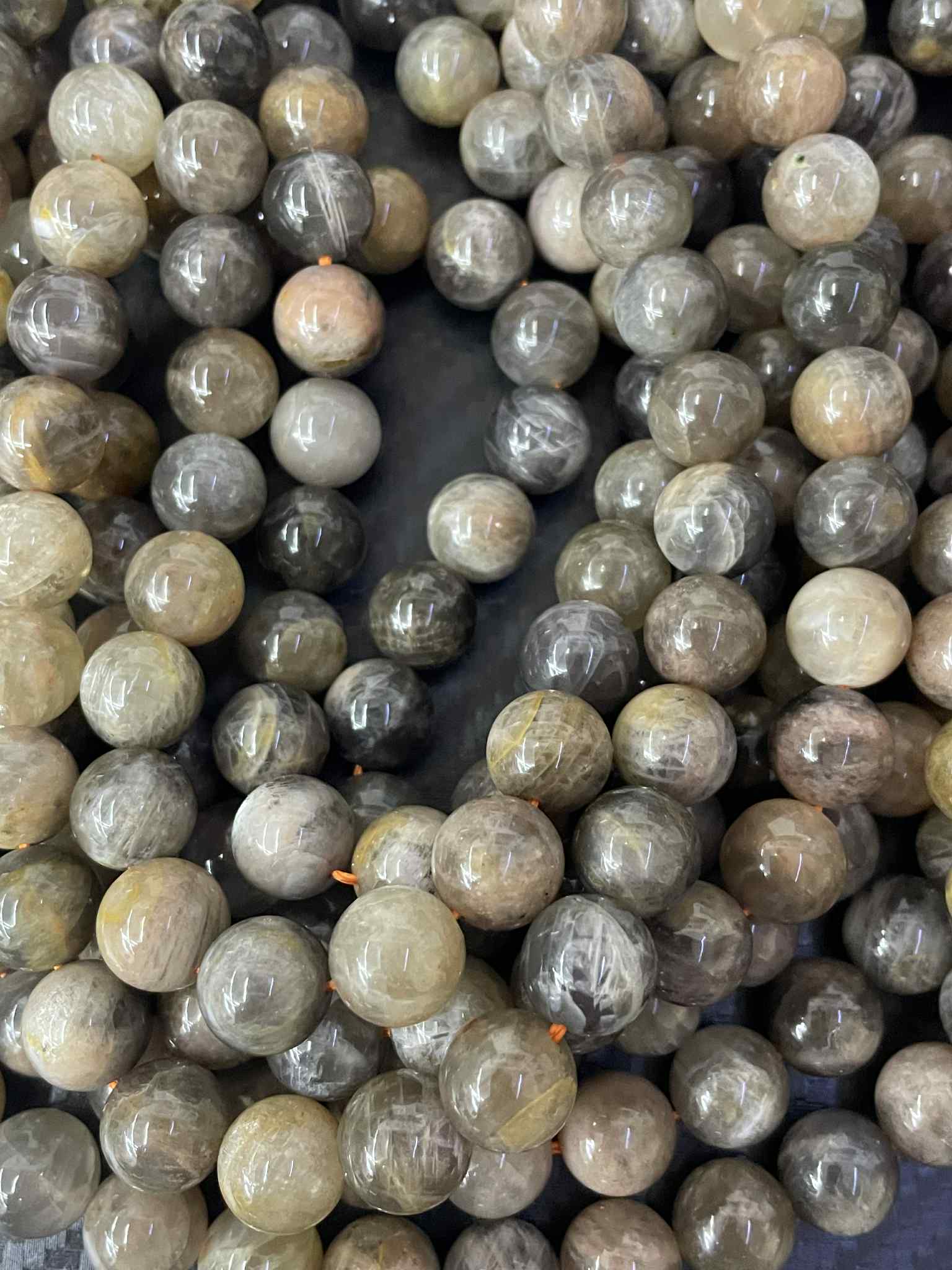 Mondstein Kugel 10mm dunkel