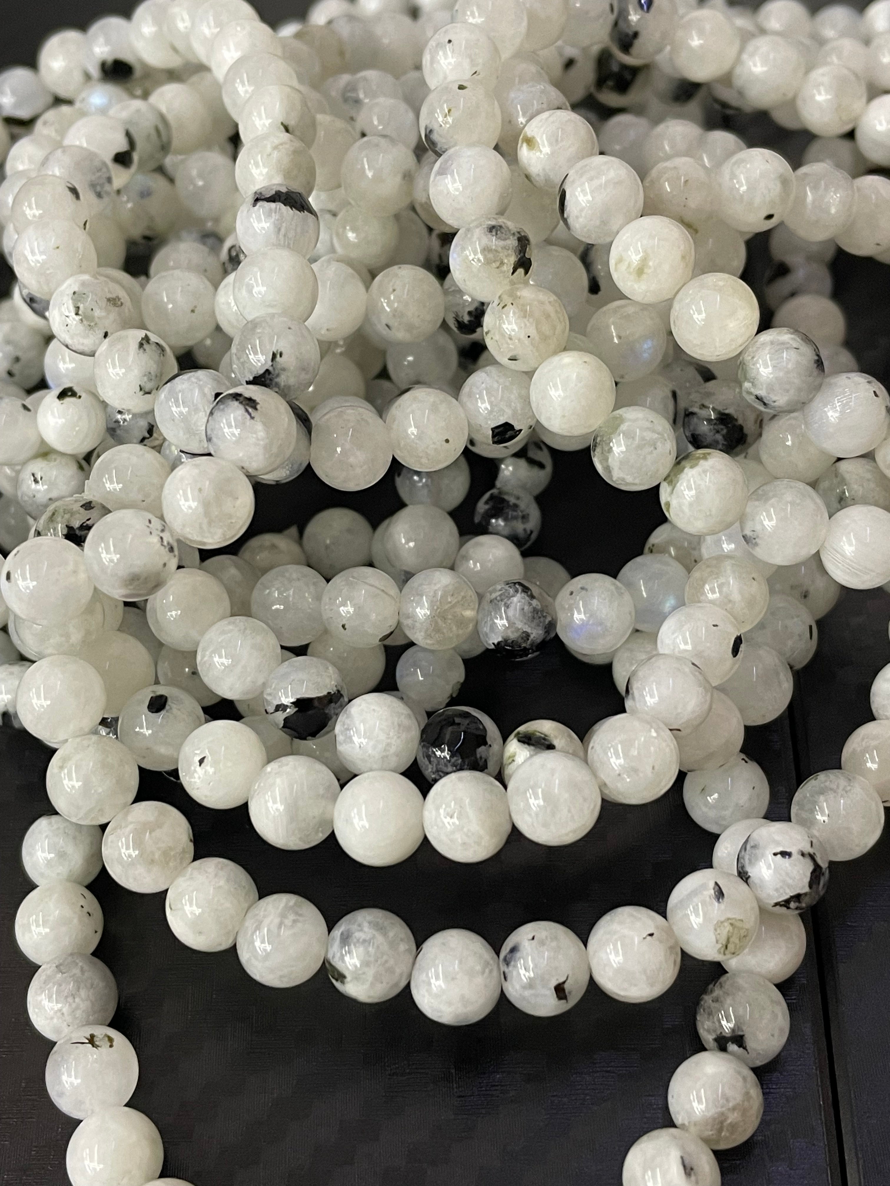 Mondstein weiss Armband 6mm