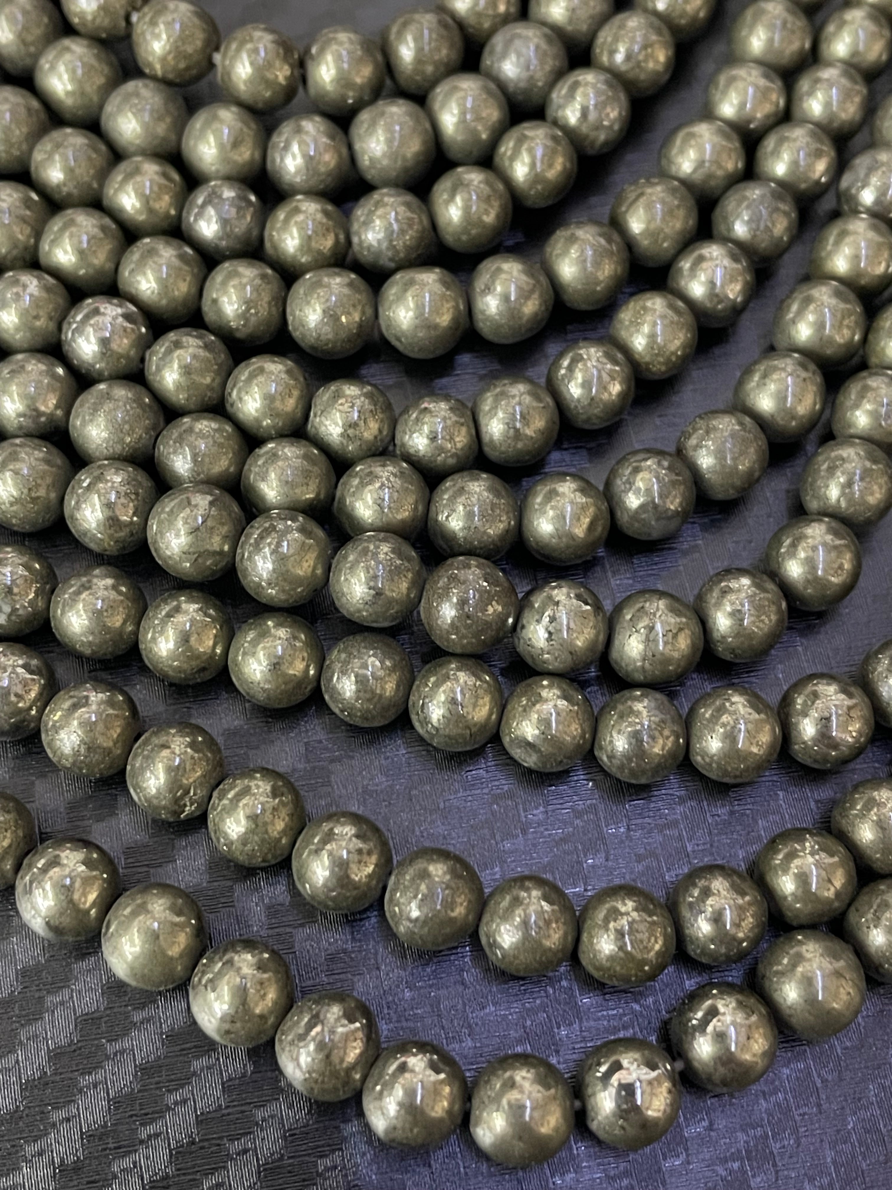 Pyrit 6mm Kugeln glanz