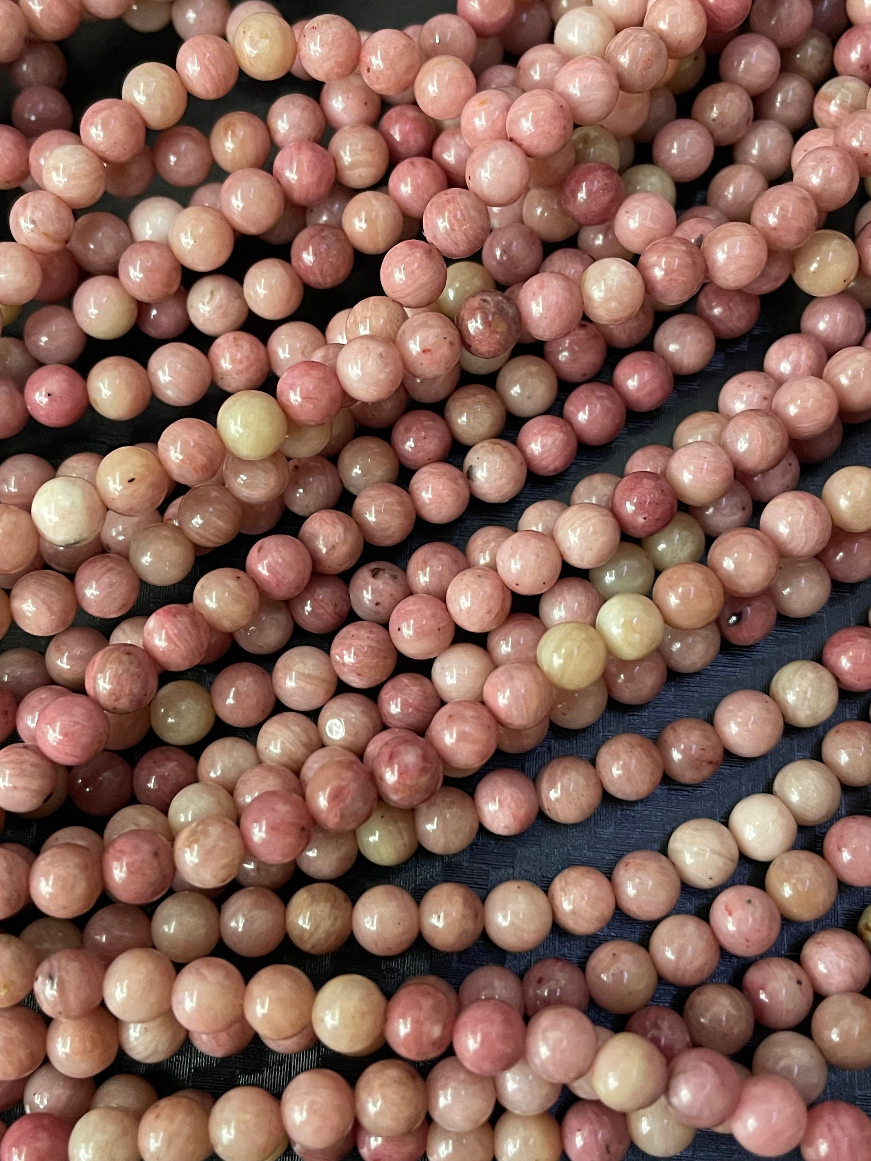 Rhodonit 6mm Kugeln Peru