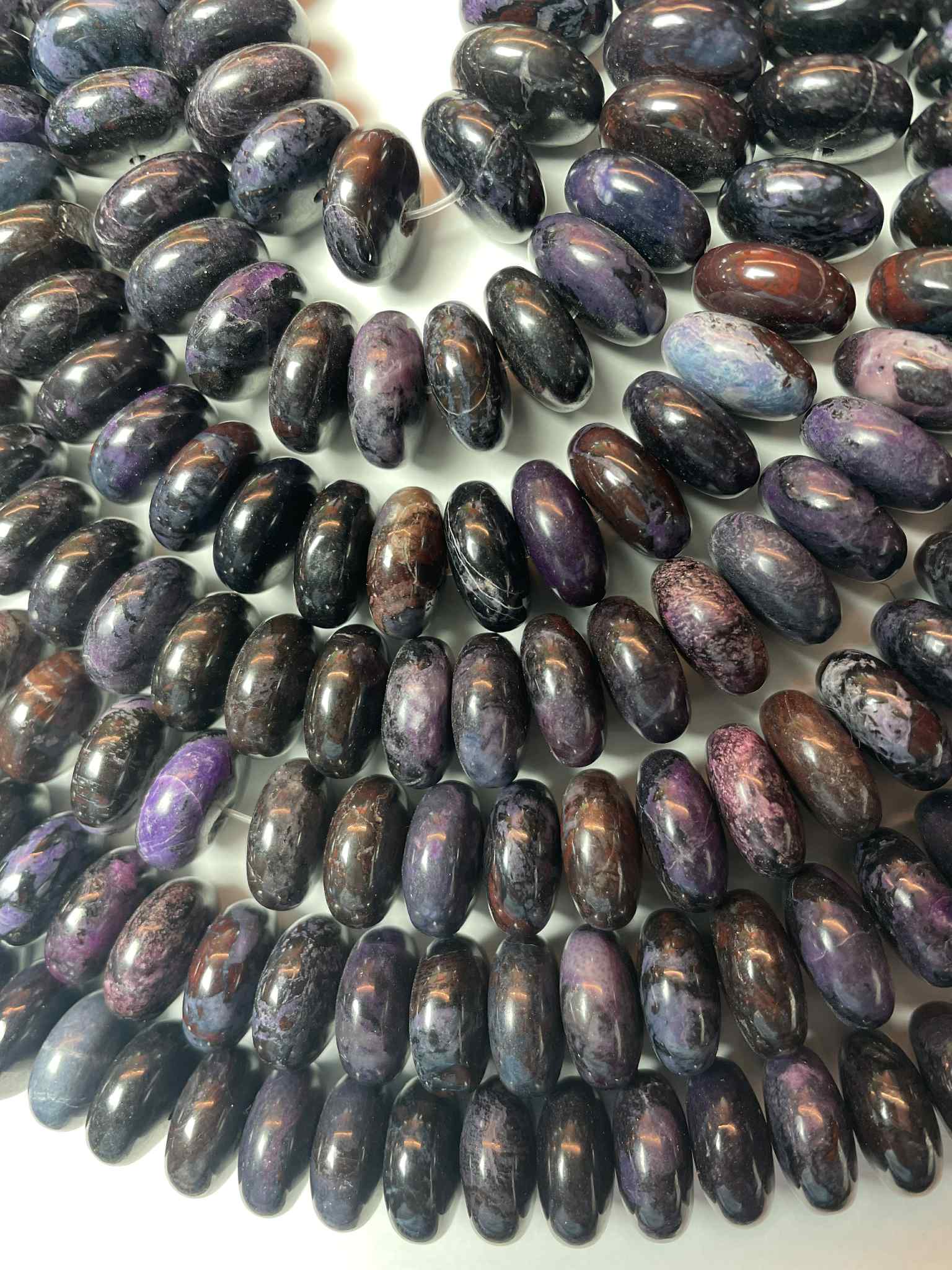 Rang de rondelles de sugilite 12 mm