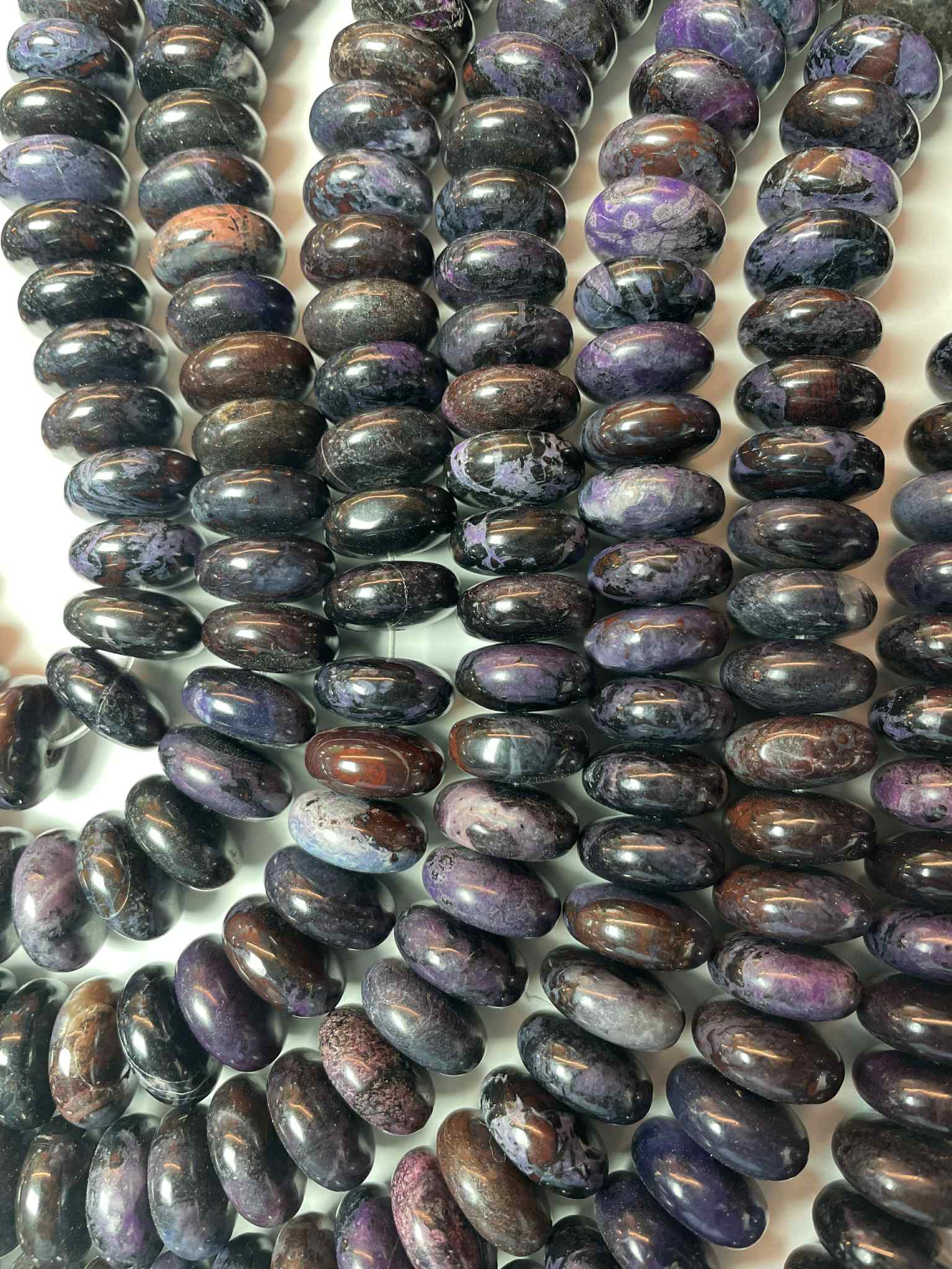 Rang de rondelles de sugilite 12 mm