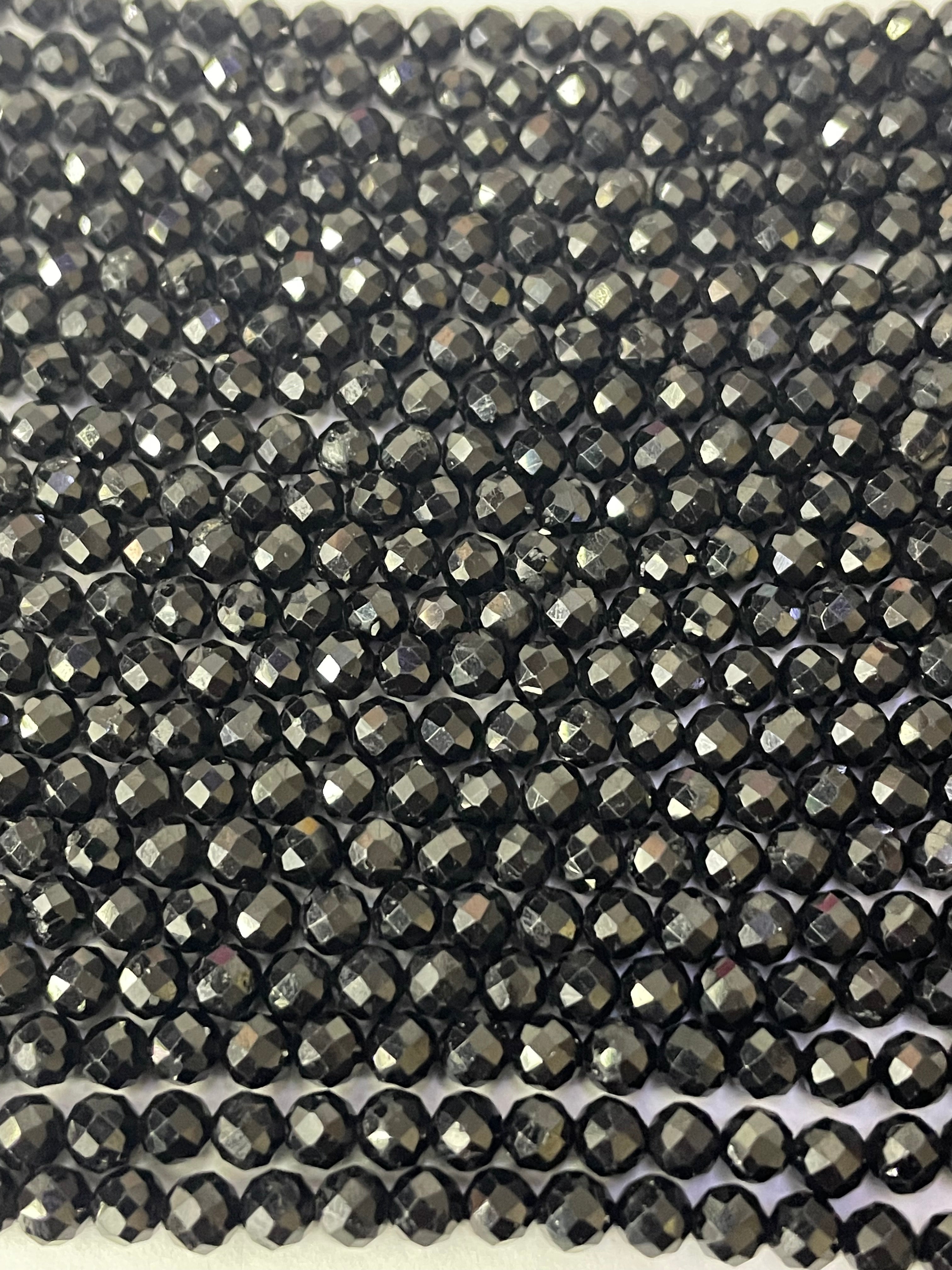 Turmalin schwarz 2mm facettiert
