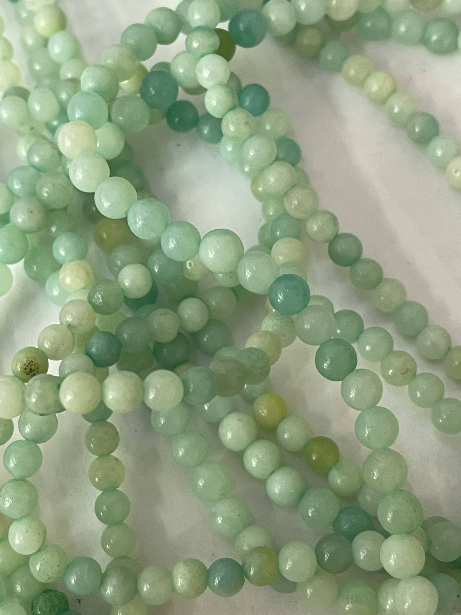 Amazonite, sphère d'environ 4 mm, États-Unis