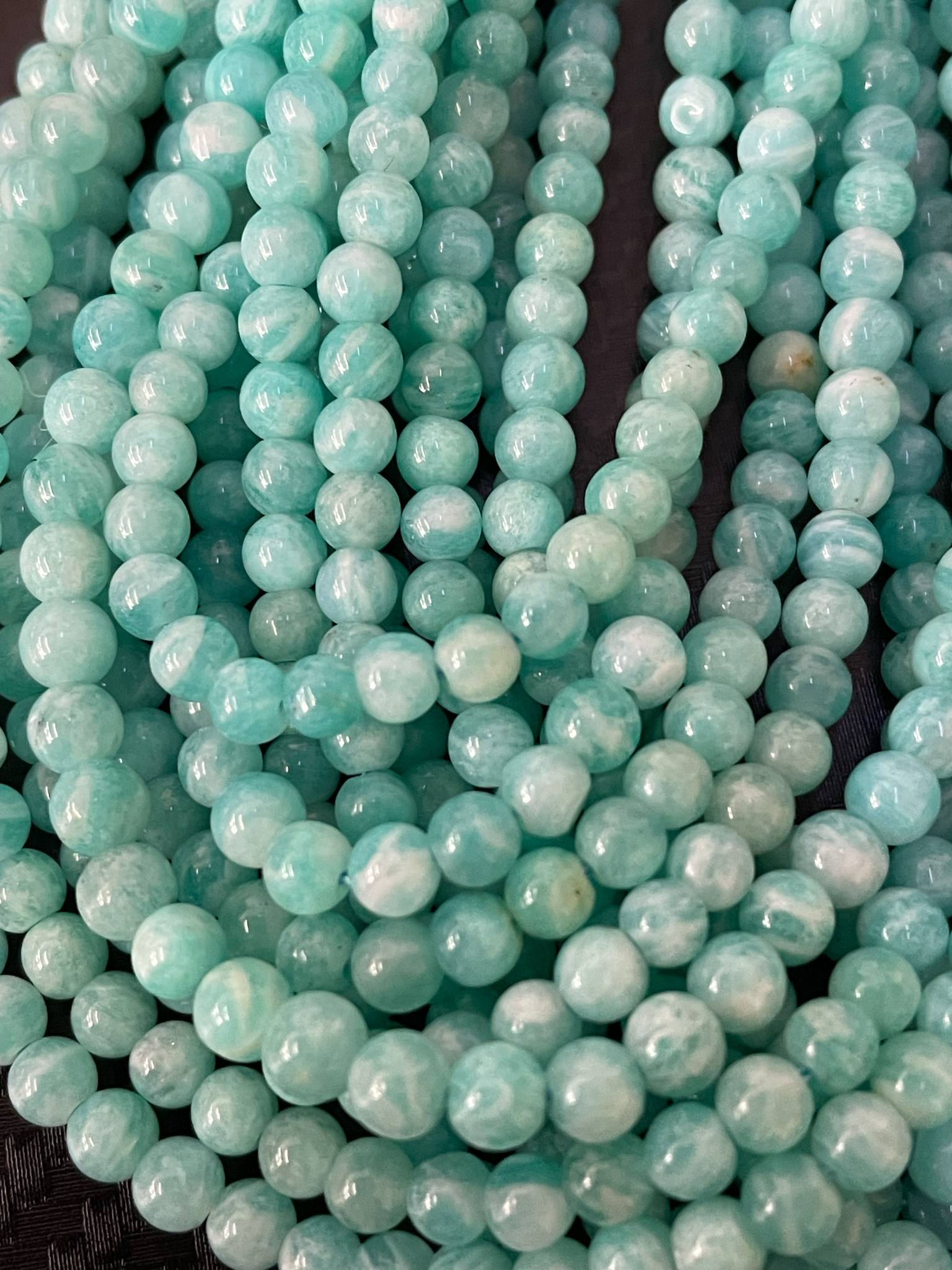 Amazonit Kugeln ca. 8mm Zambia