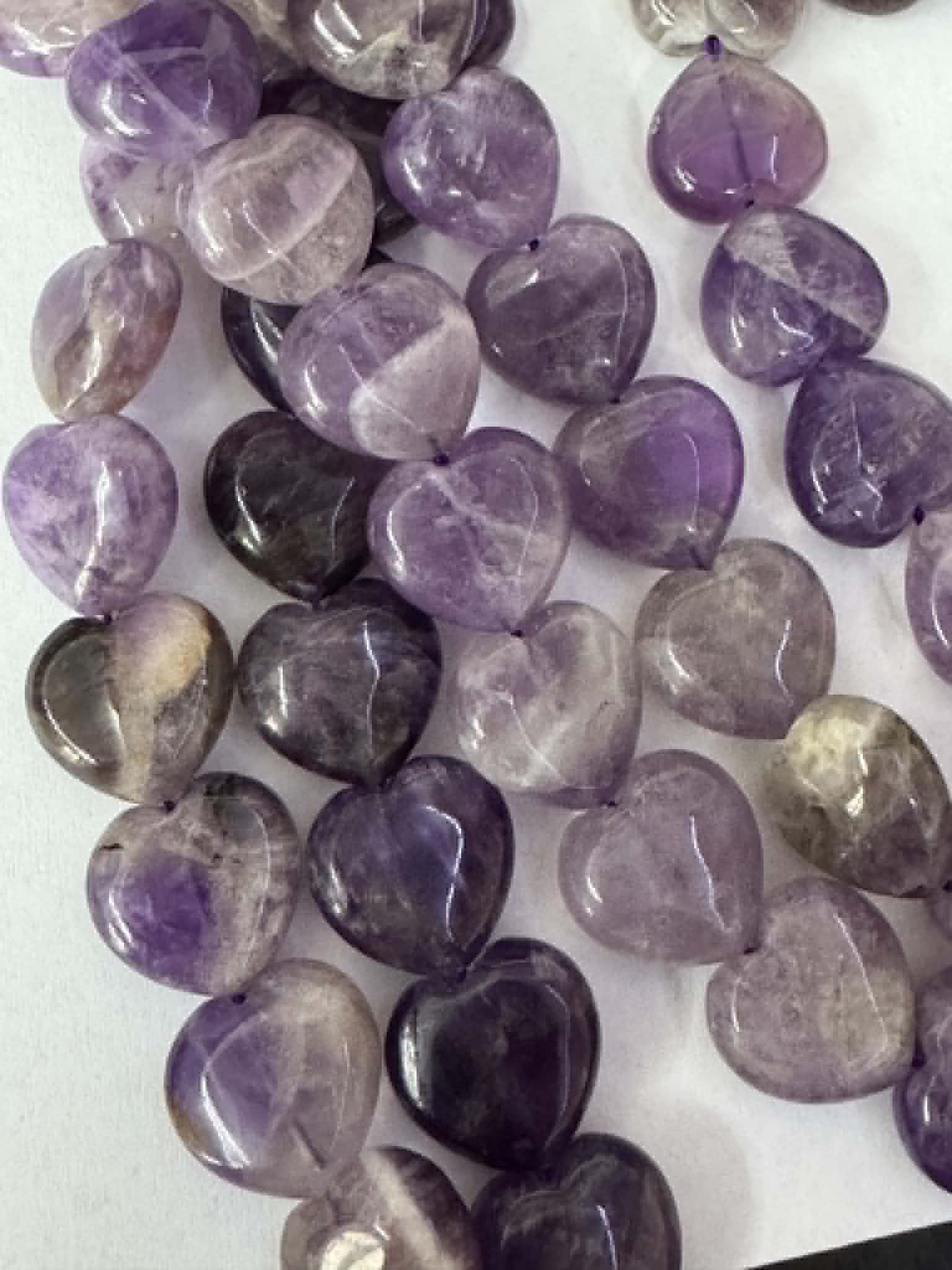 Amethyst Herzenstrang ca 14mm