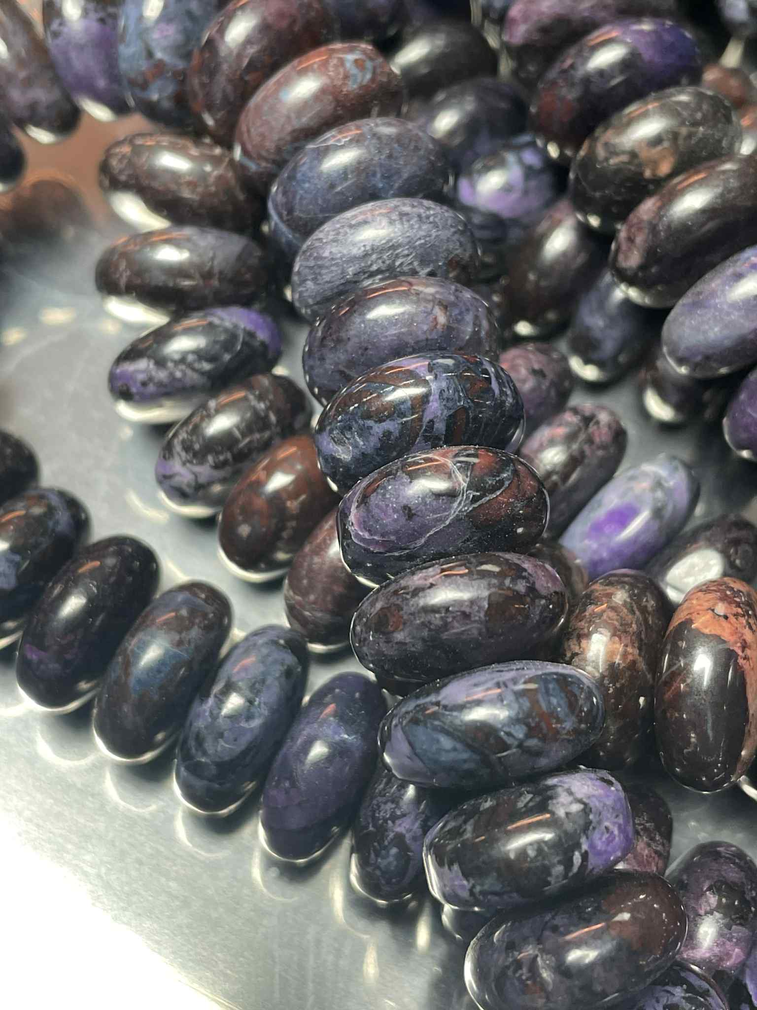 Rang de rondelles de sugilite 12 mm