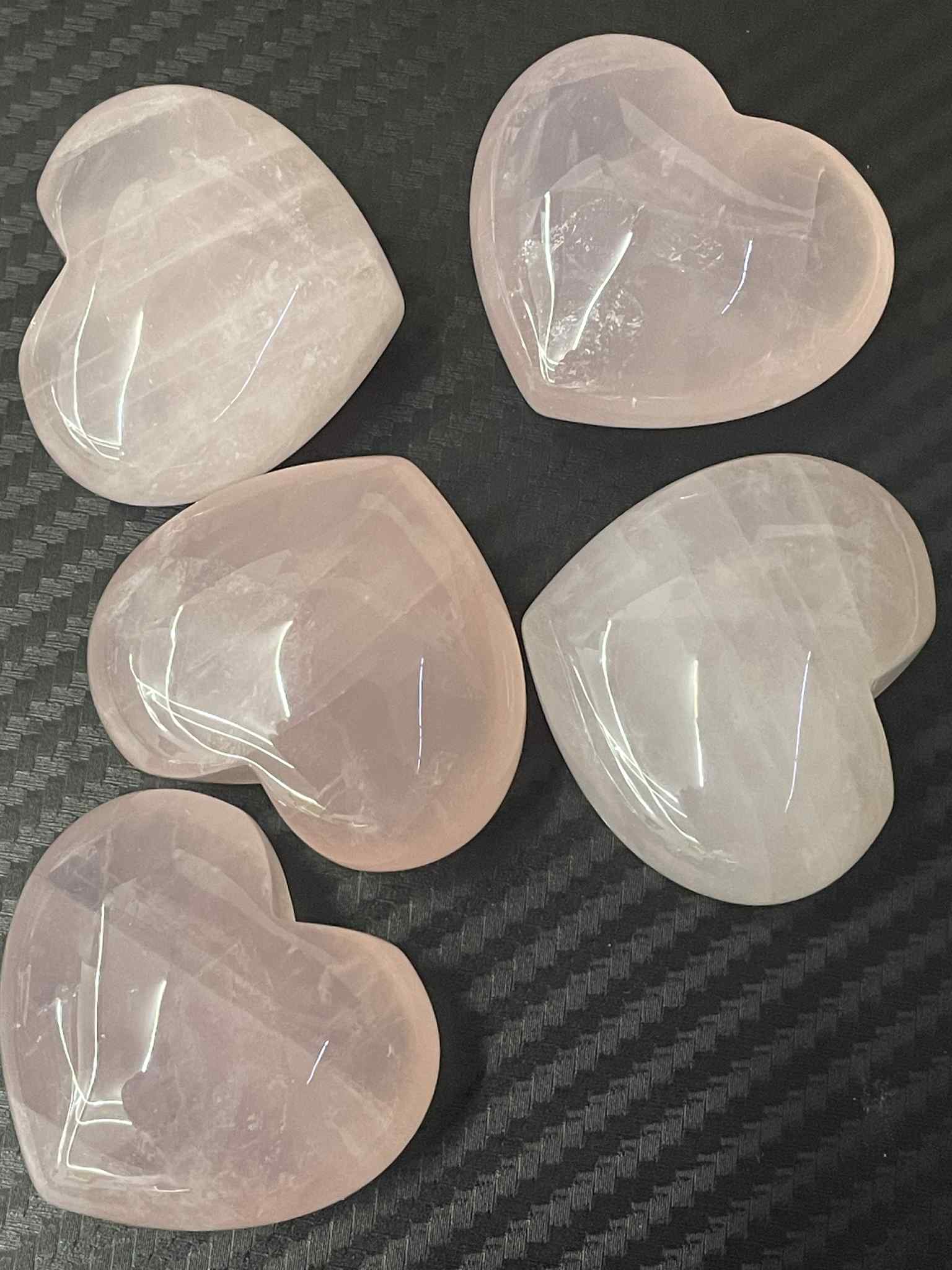 Rosenquarz Herz ca 40mm spezial Aktion