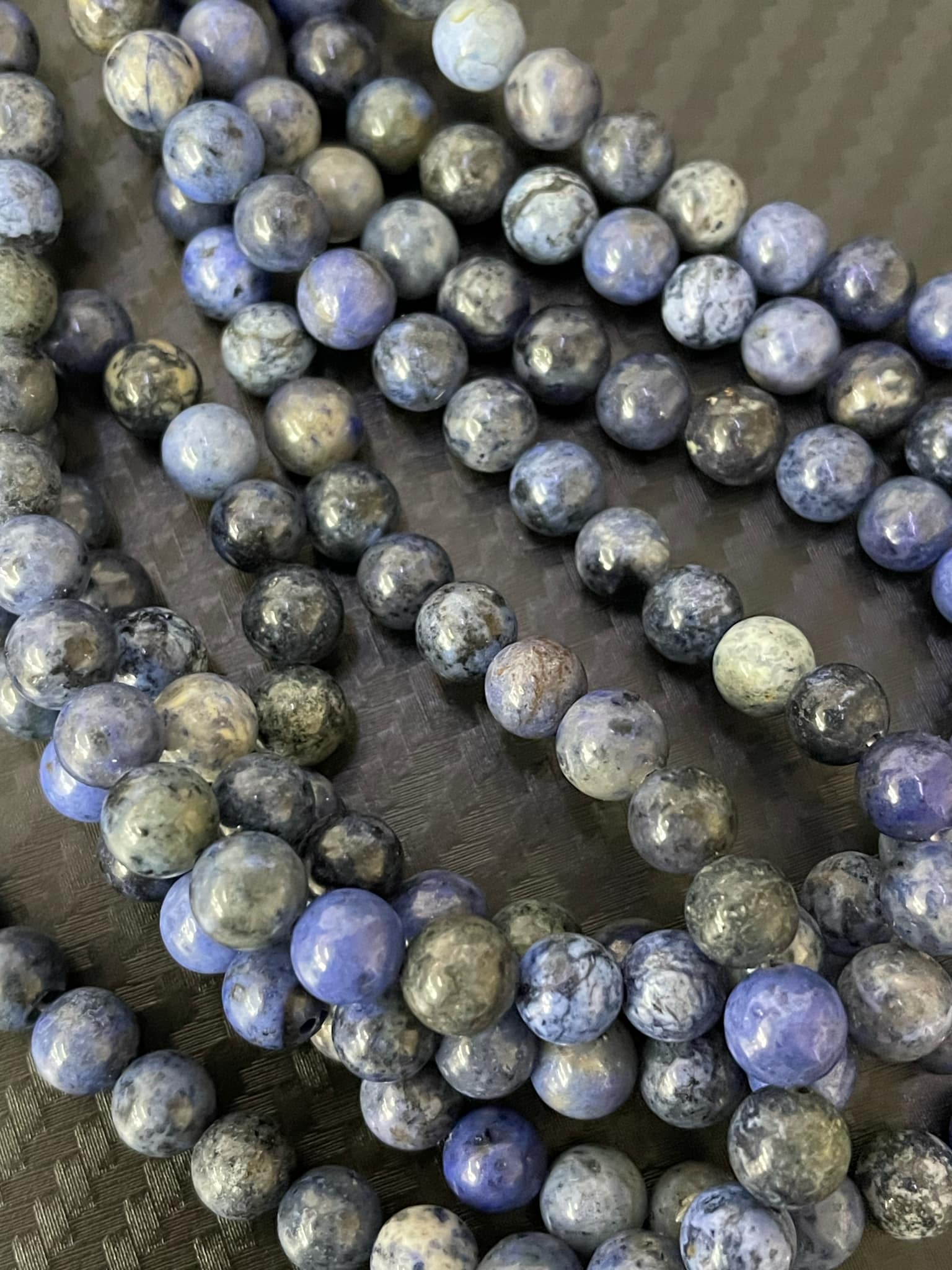 Fil de sphère de dumortiérite de 6 mm