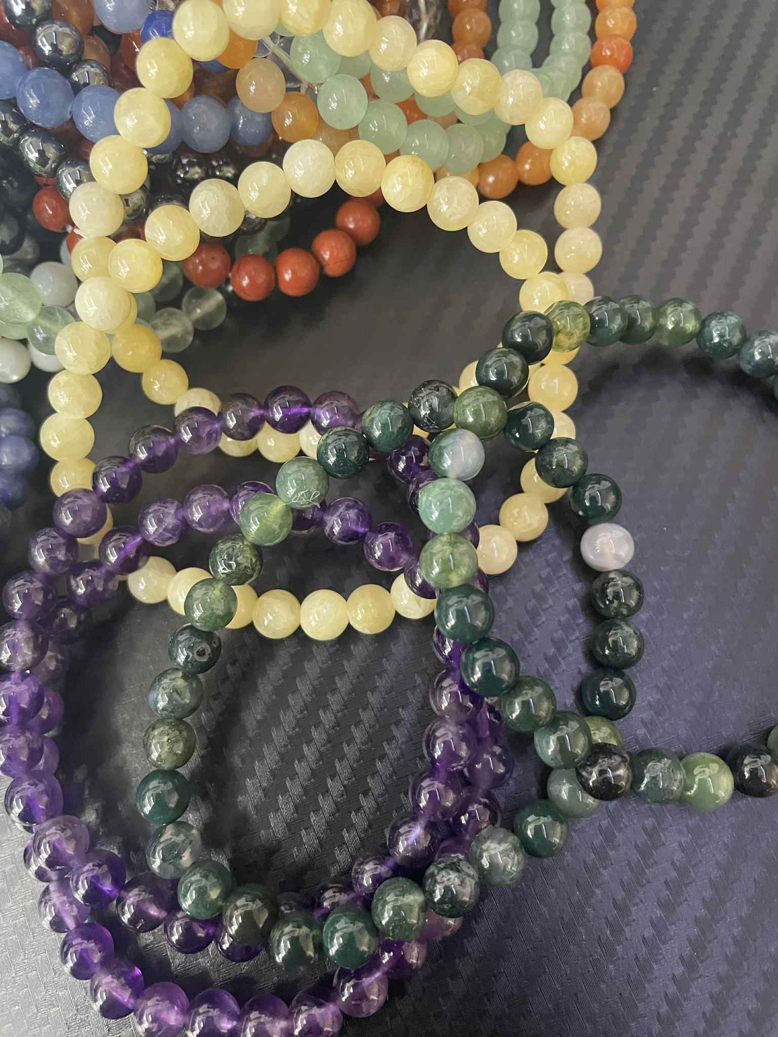 50 Armbänder 6mm Kugeln SET