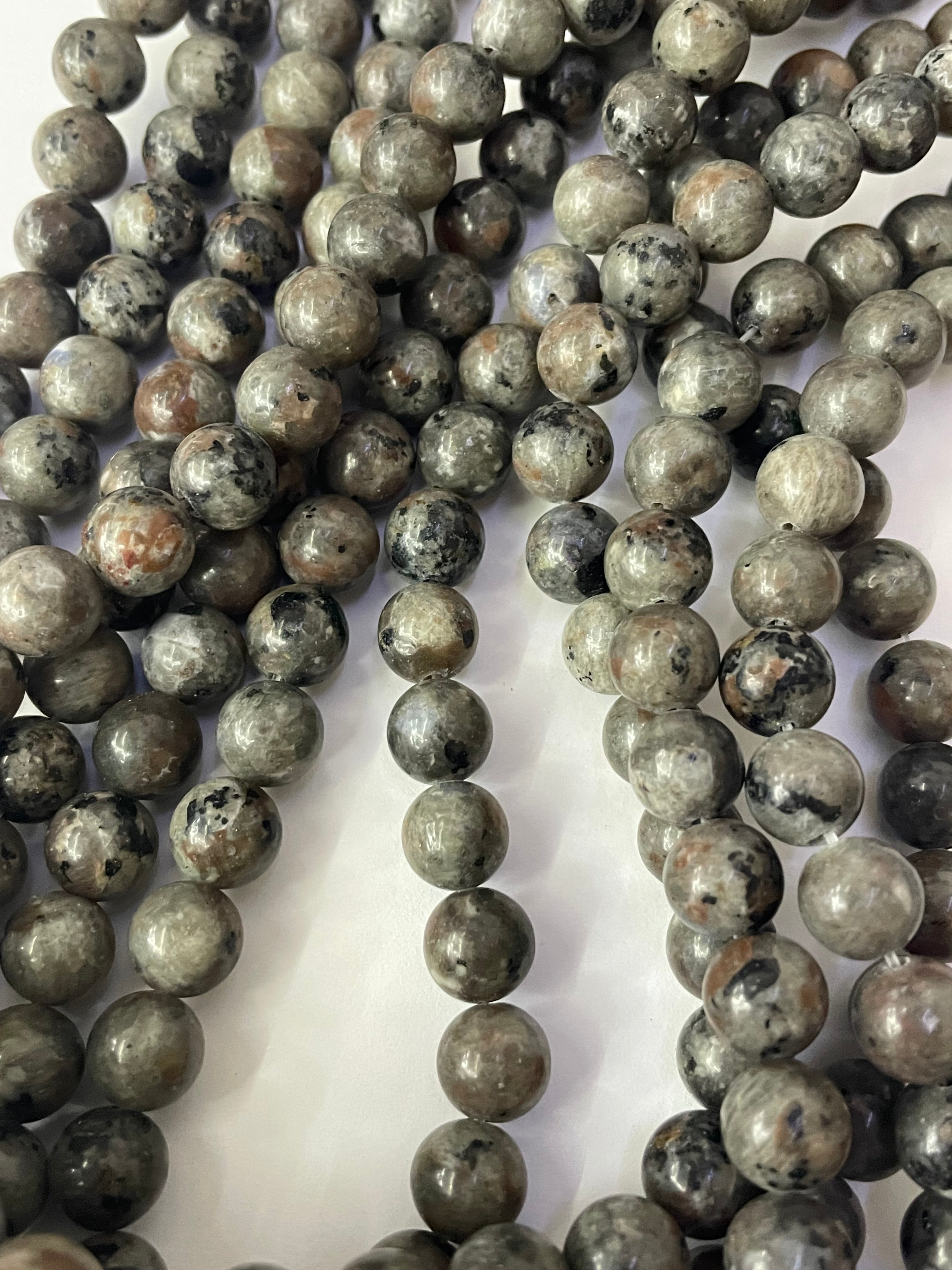 Fil de perles de glaucophane 8 mm