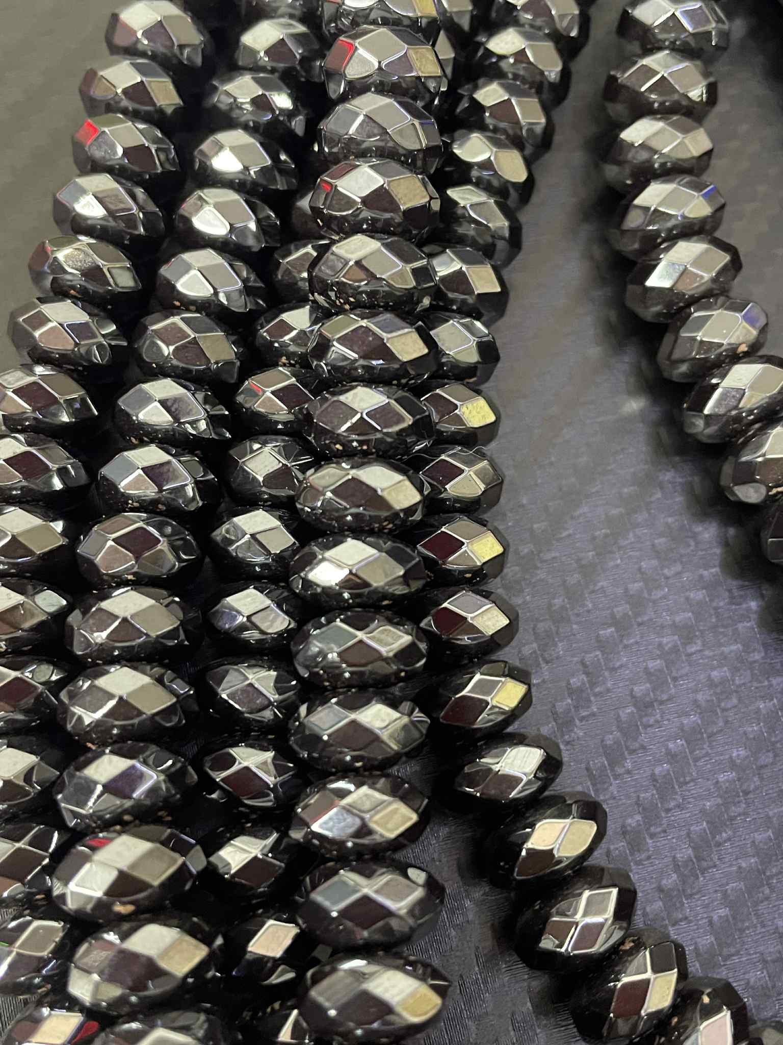 Hämatit Rondellen 3mm facettiert