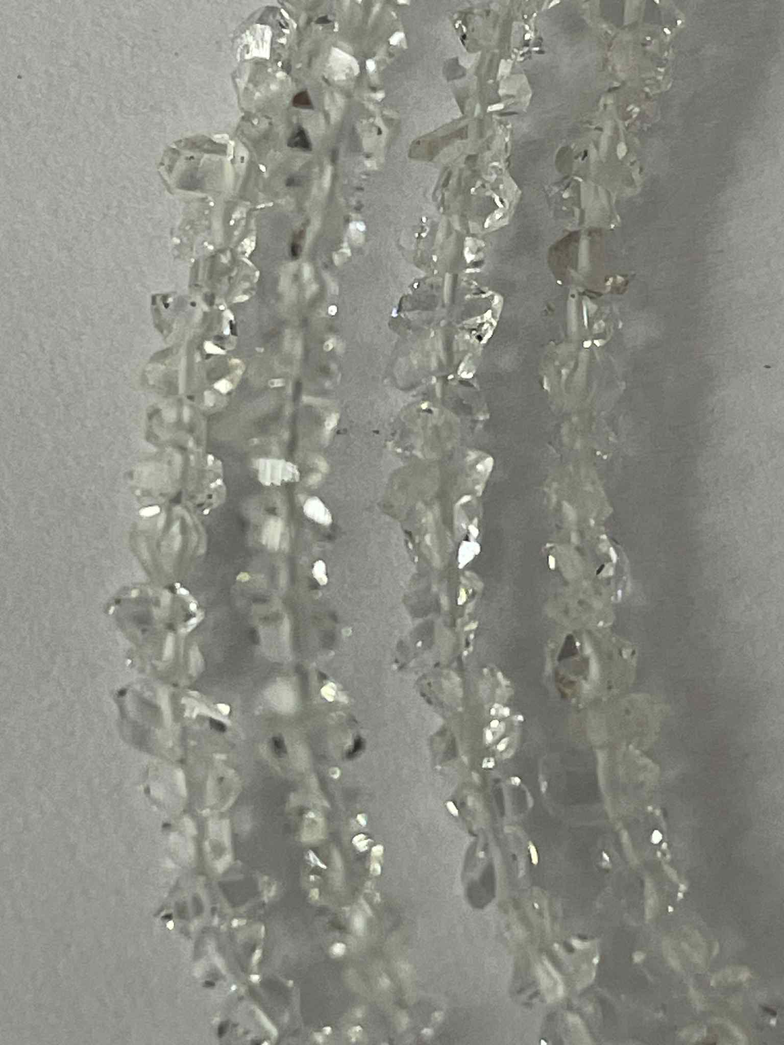 Herkimer Diamant Strang ca. 3mm USA AKTION
