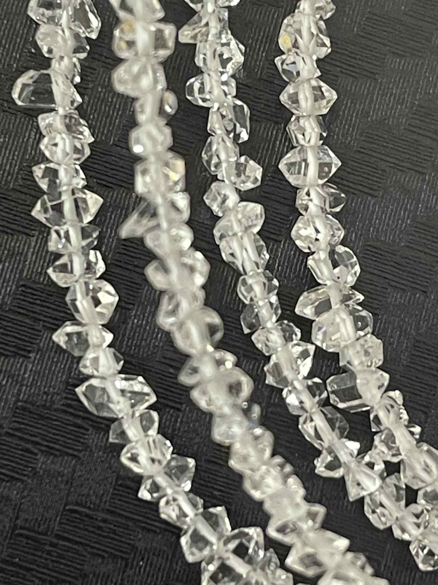 Herkimer Diamant Strang ca. 3mm USA AKTION