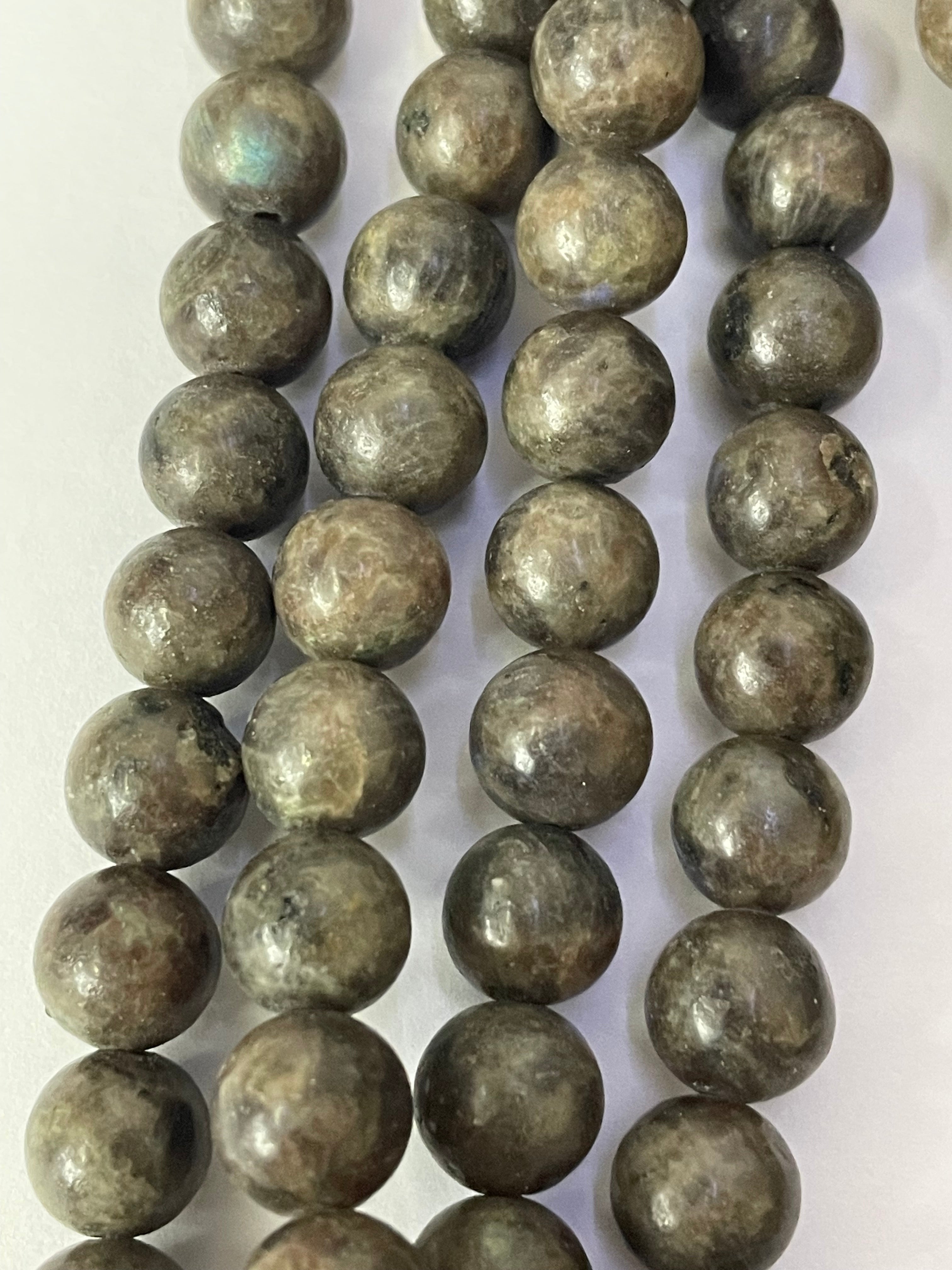 Boules de labradorite marron de 10 mm