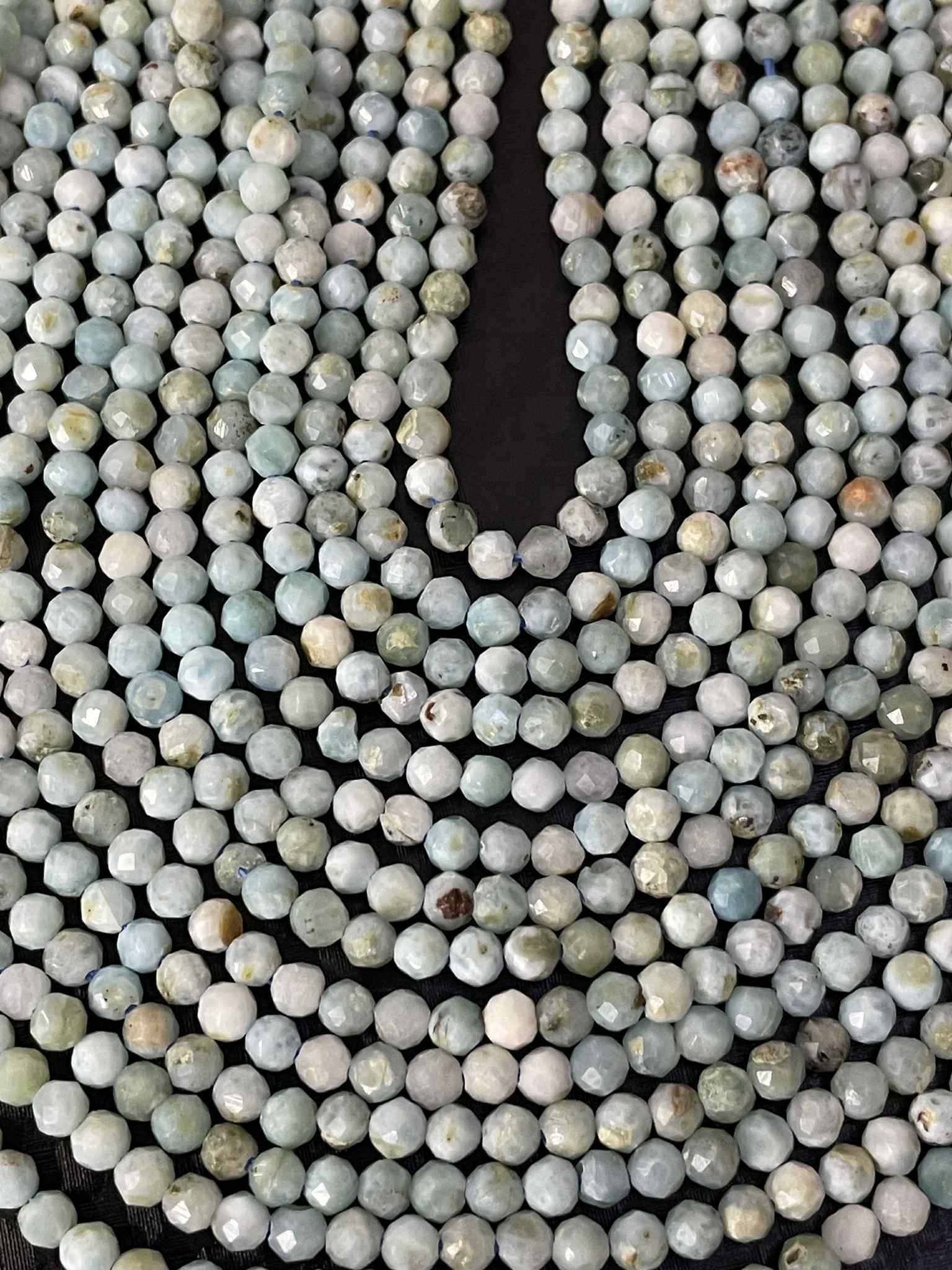 Larimar 3mm facettiert