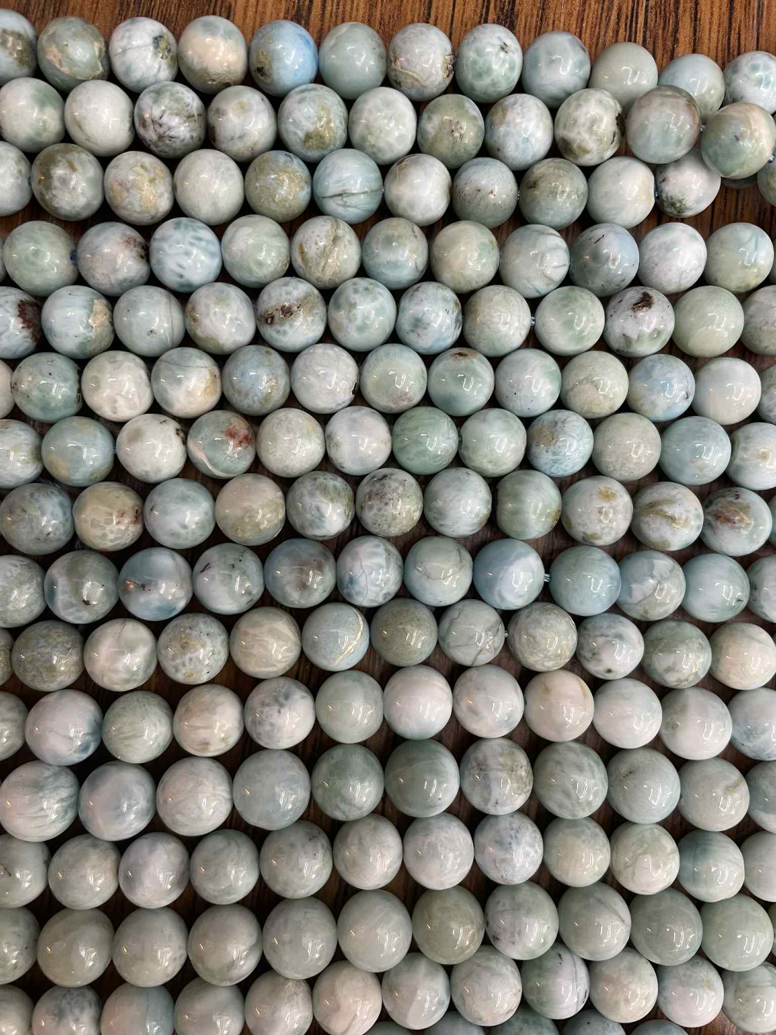 Larimar ca. 8mm Kugelstrang