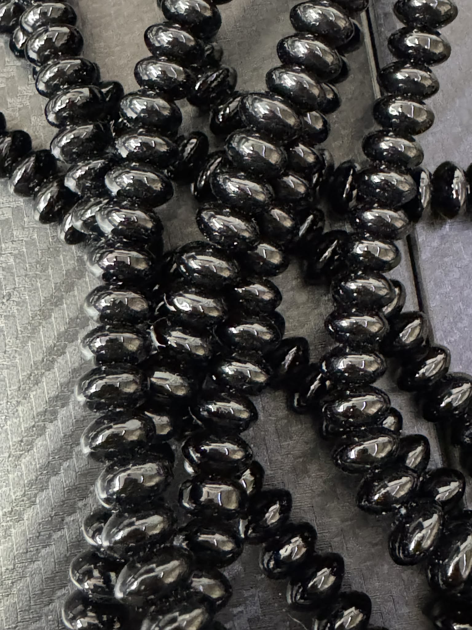 Fils de rondelles d'onyx de 8 mm