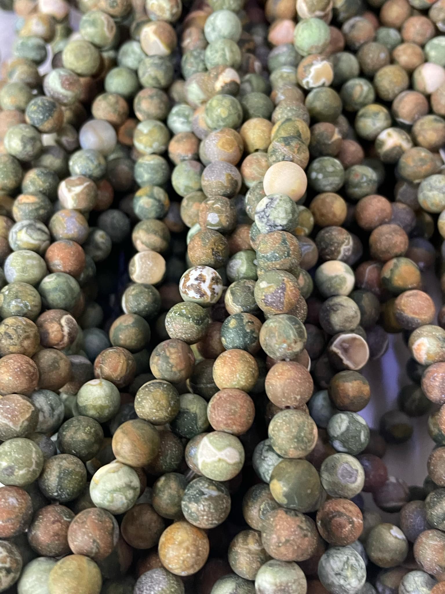 Billes de rhyolite 4 mm MAT
