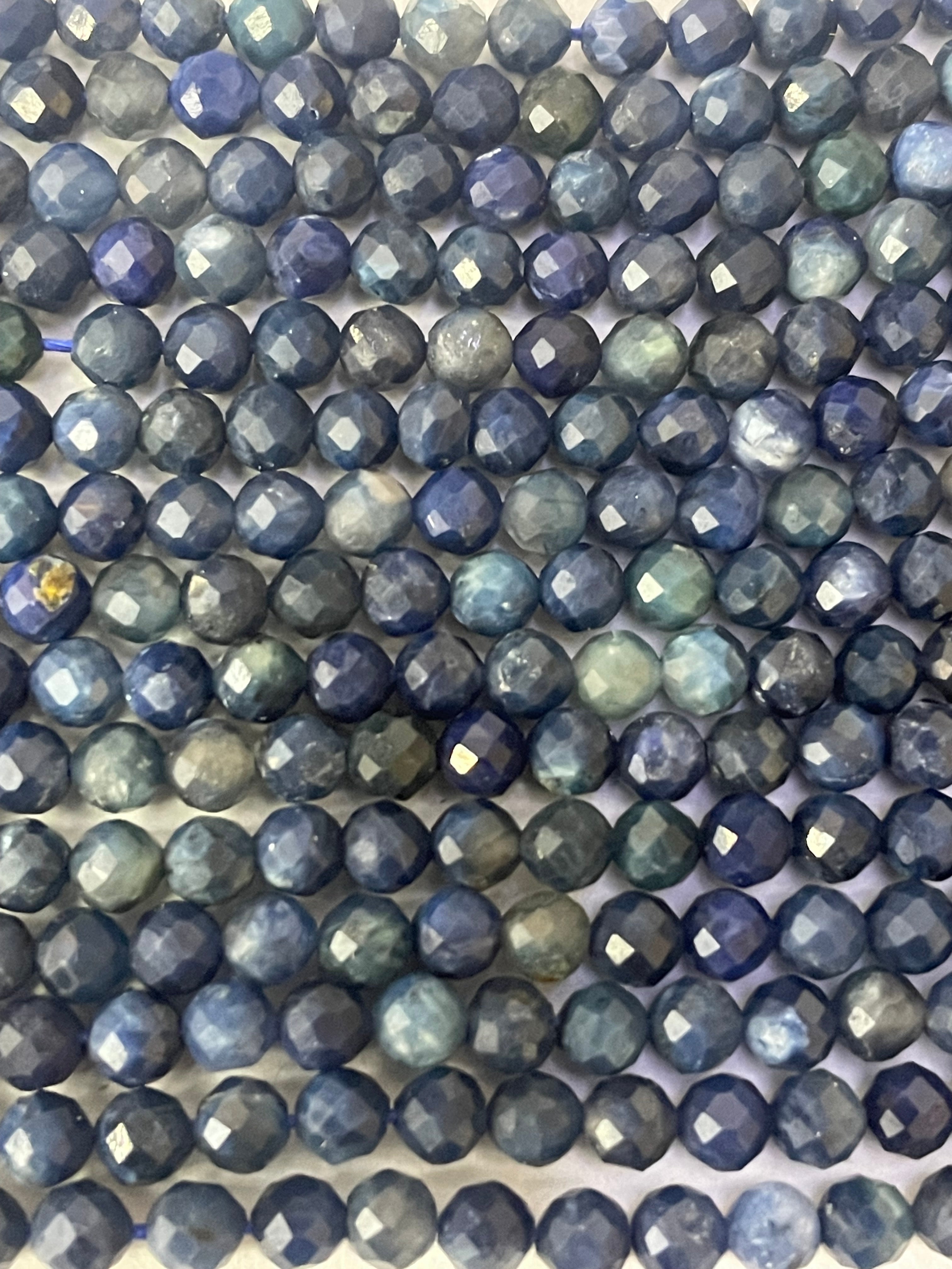 Rang de saphirs facettés 3,2 mm env. – OFFRE SPÉCIALE