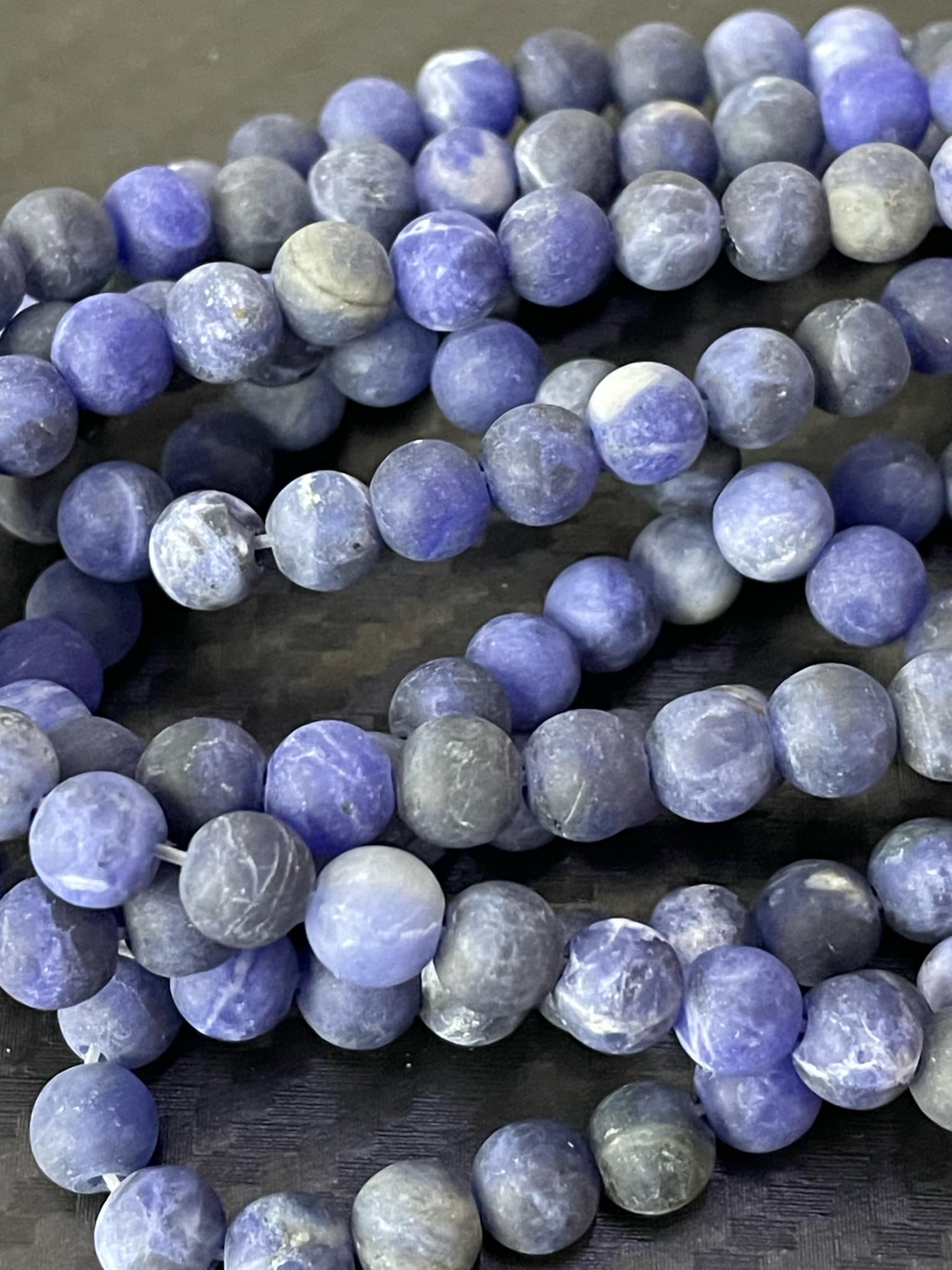 Sodalite brin 6 mm Brésil MAT