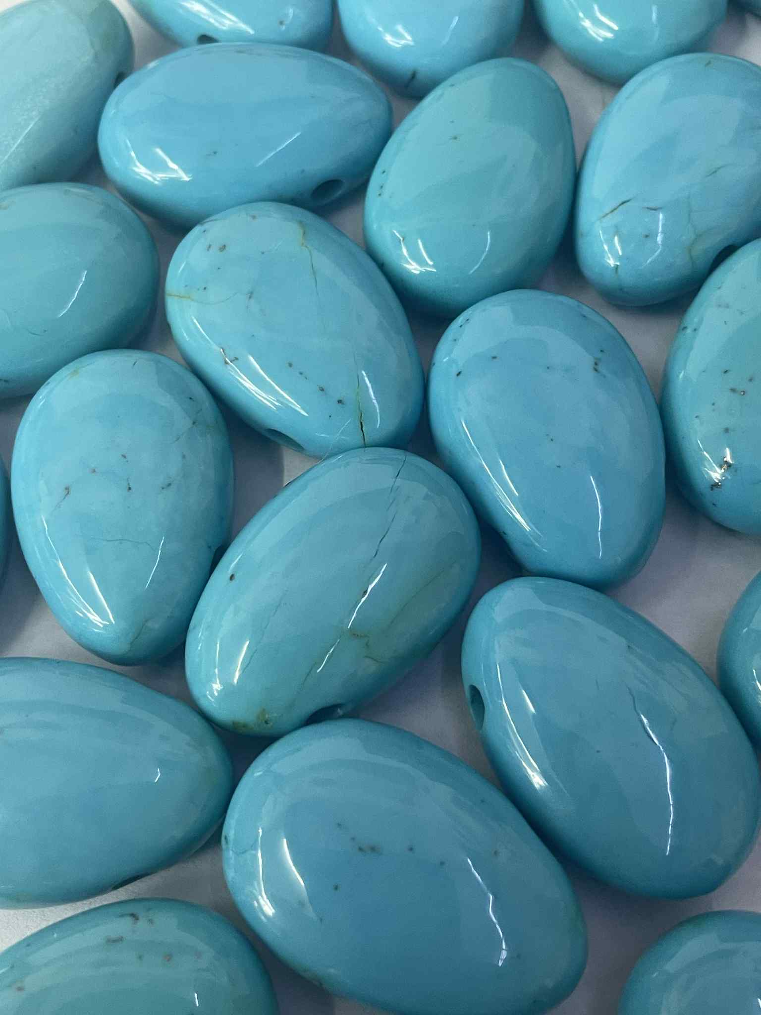 Türkis Trommelstein gelocht PERU