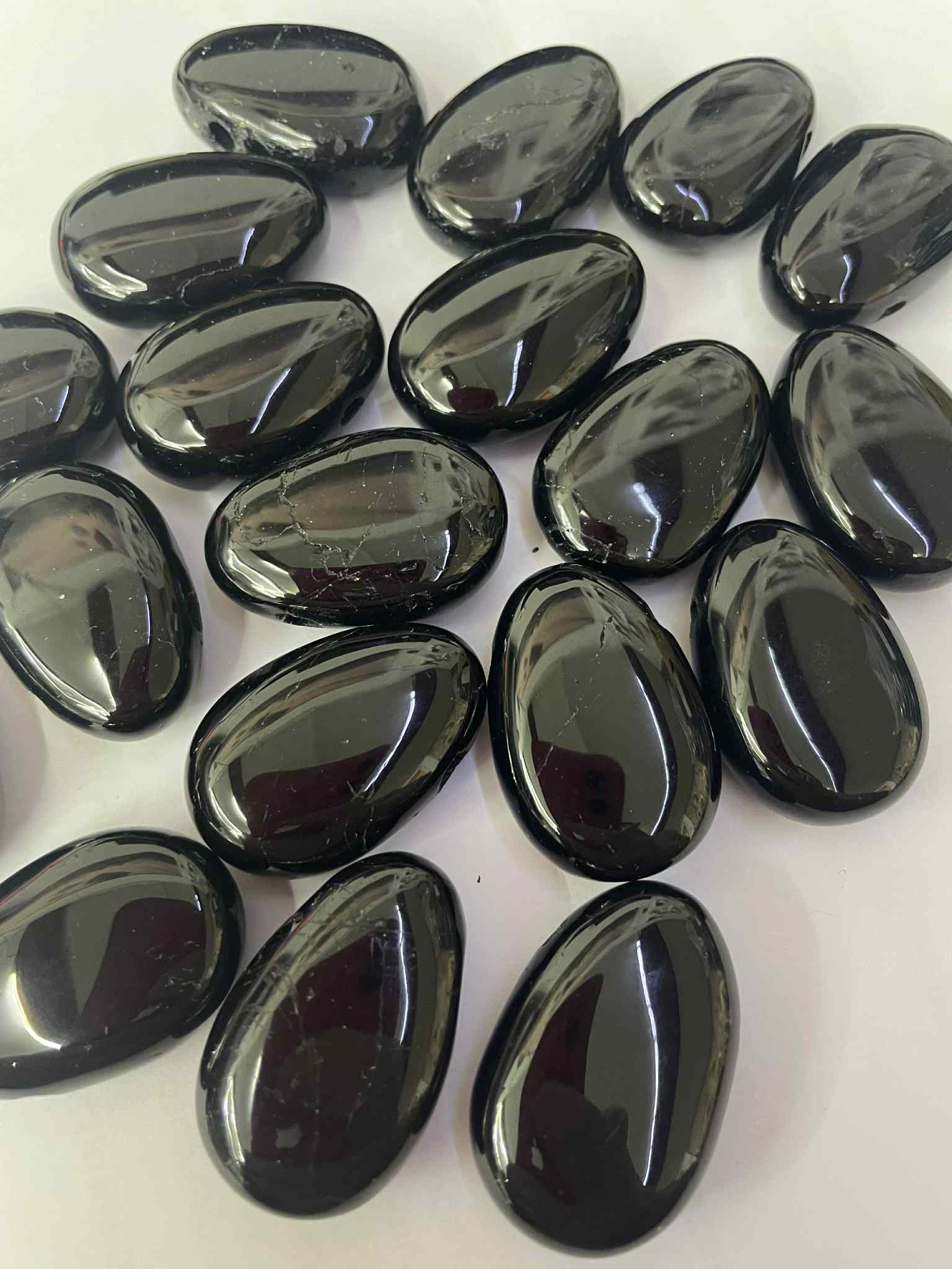 Pierre roulée tourmaline percée