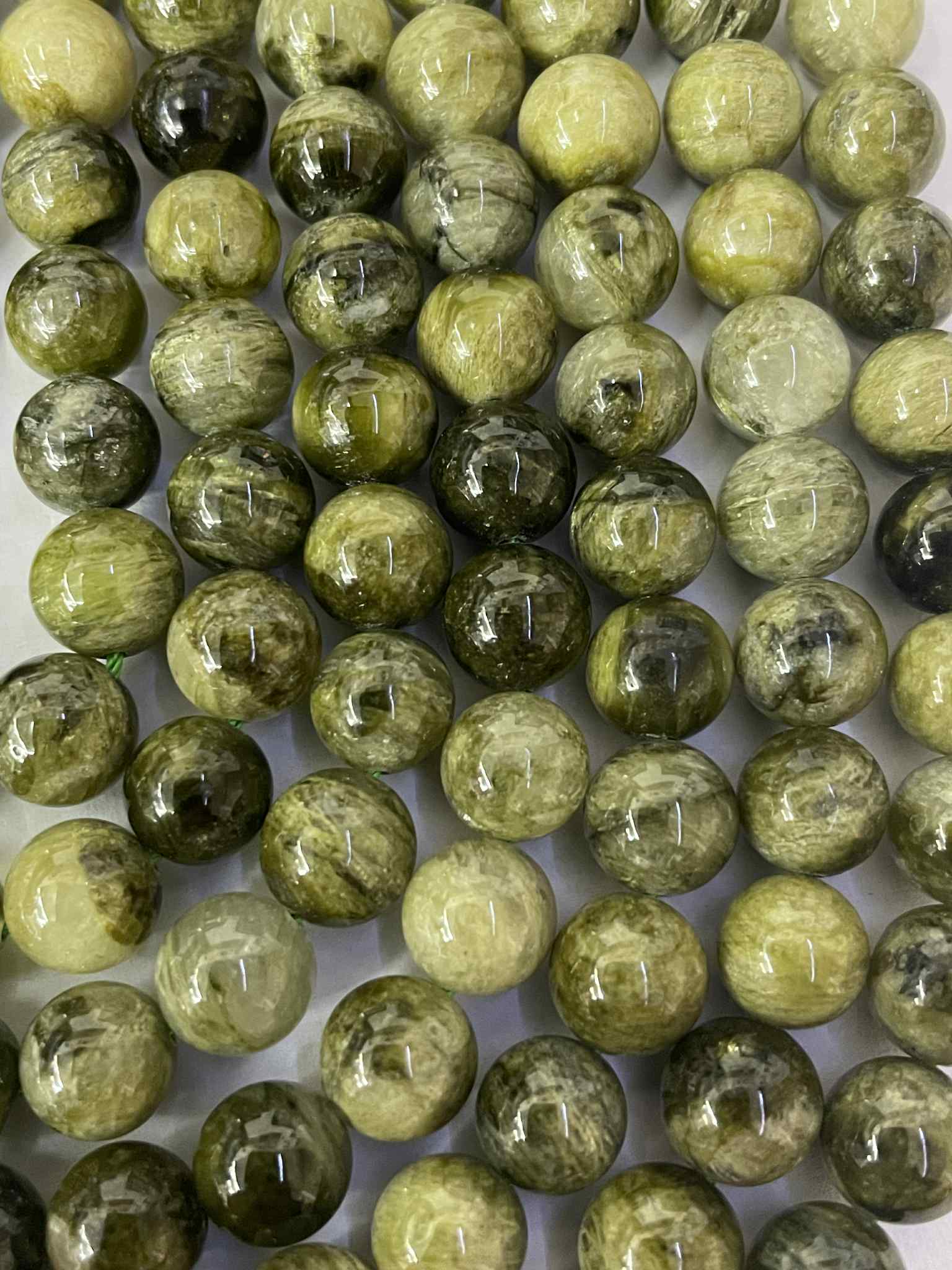 Turmalin grün 8mm Kugelstrang