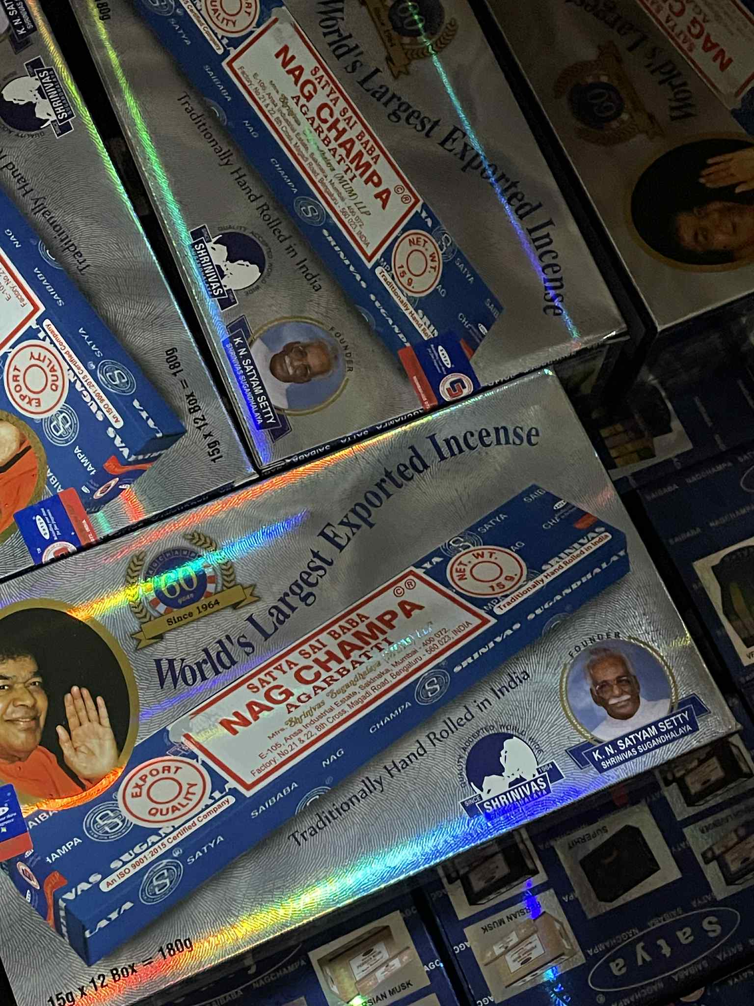 Classic Nag Champa 12 x15g Räucherstäbchen