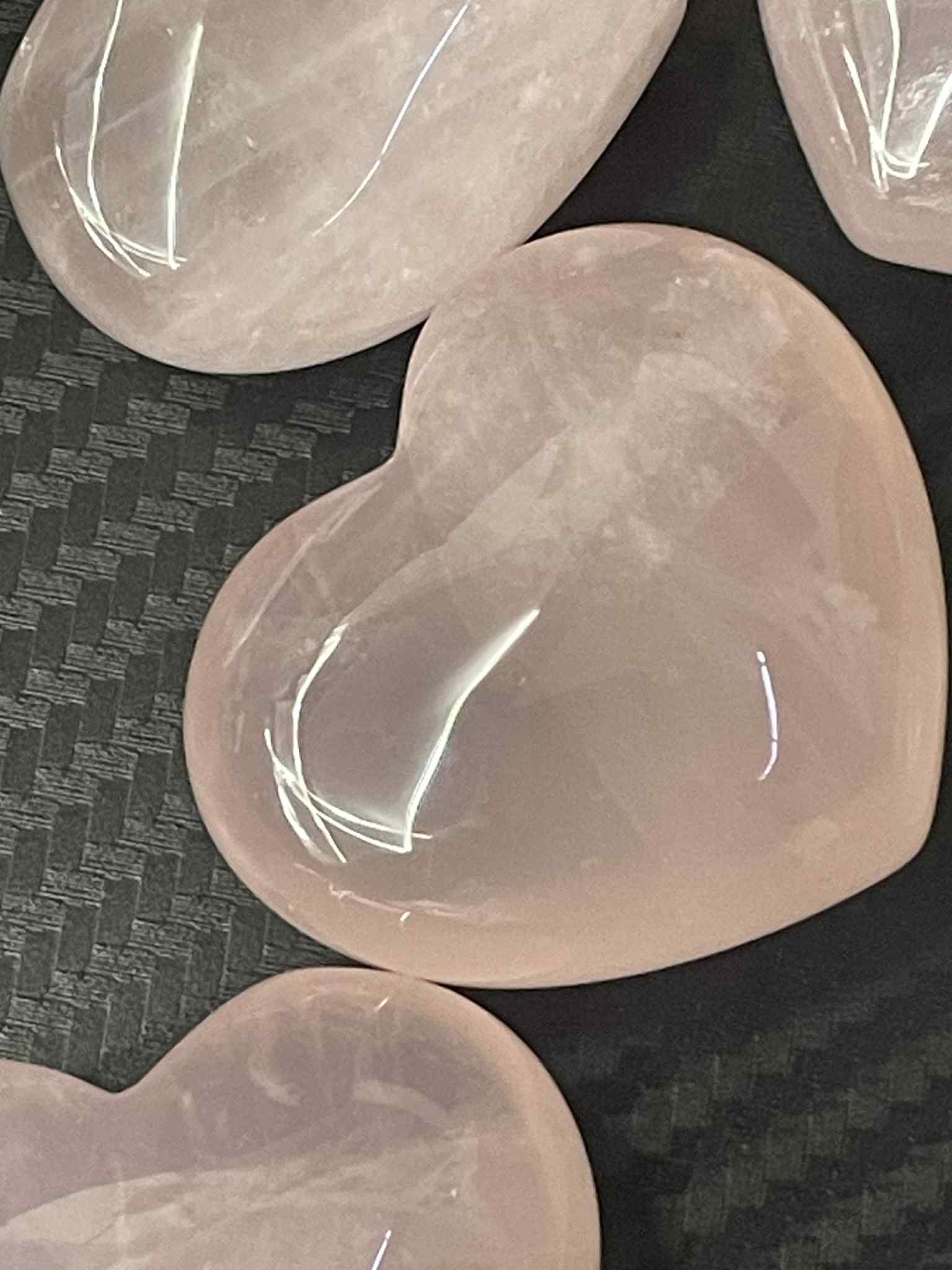 Rosenquarz Herz ca 40mm spezial Aktion