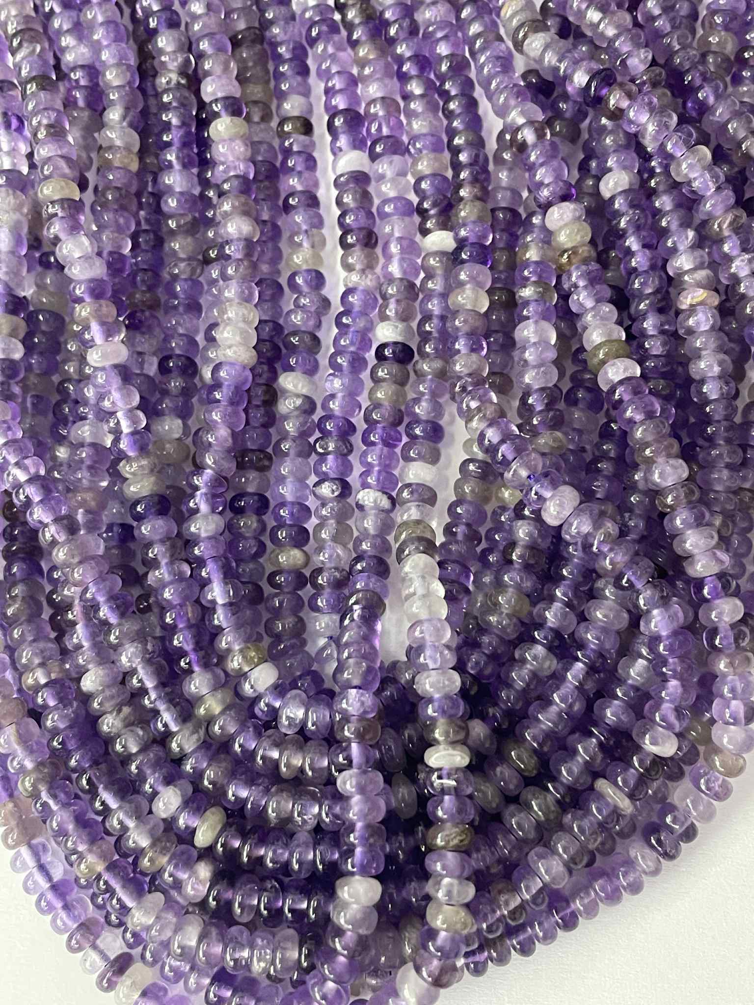 Amethyst Rondellen ca 4mm