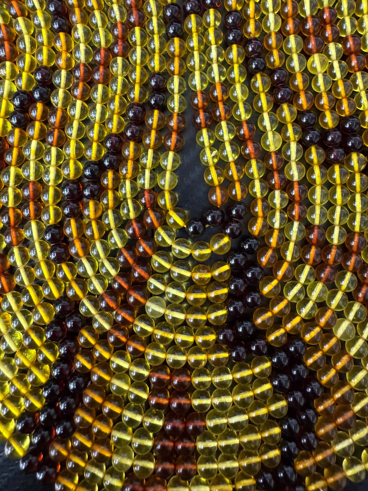 Mélange d'ambre, environ 5,5 mm